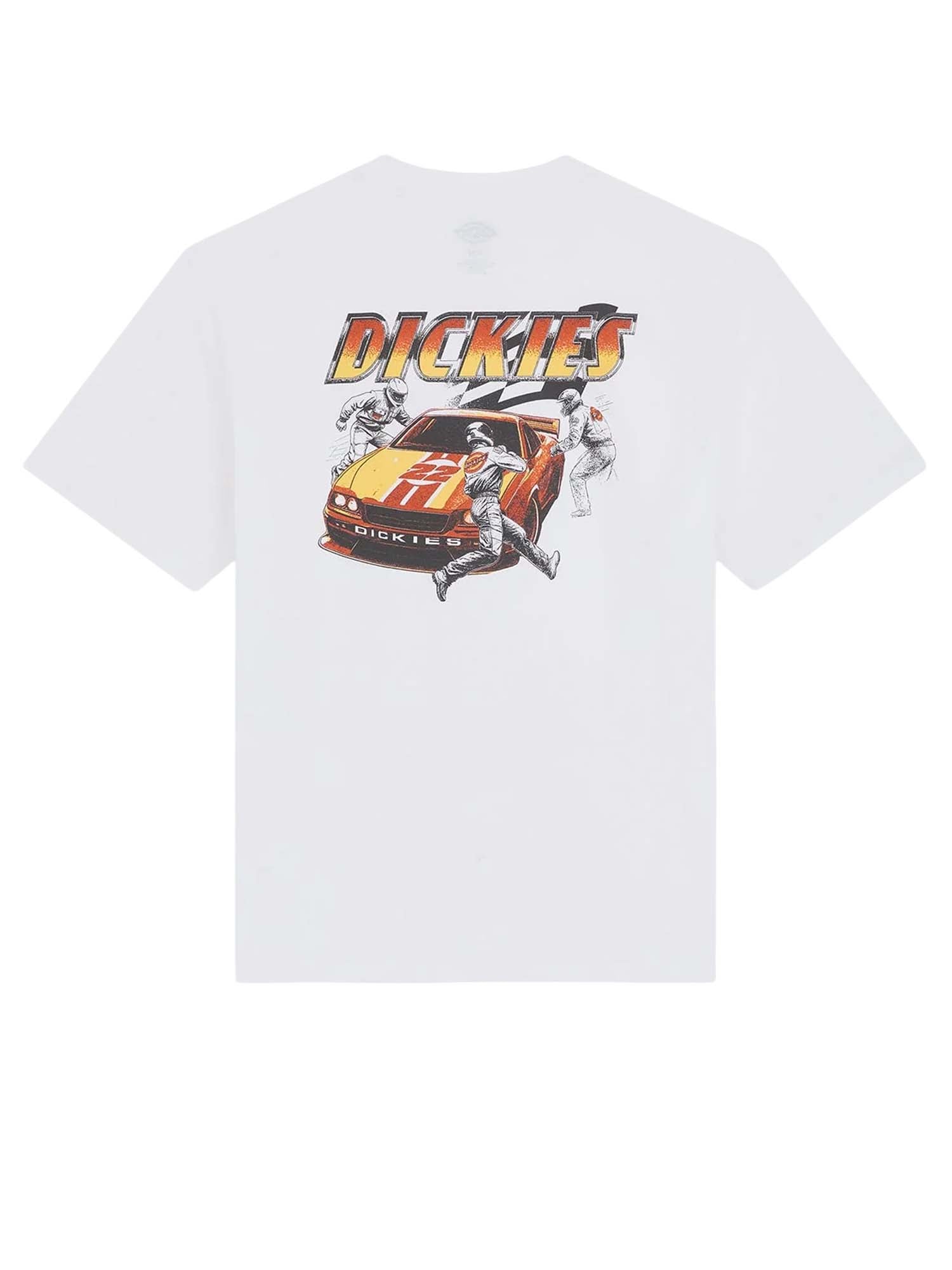 Dickies T-shirt di peso medio Nashport pit crew Bianco