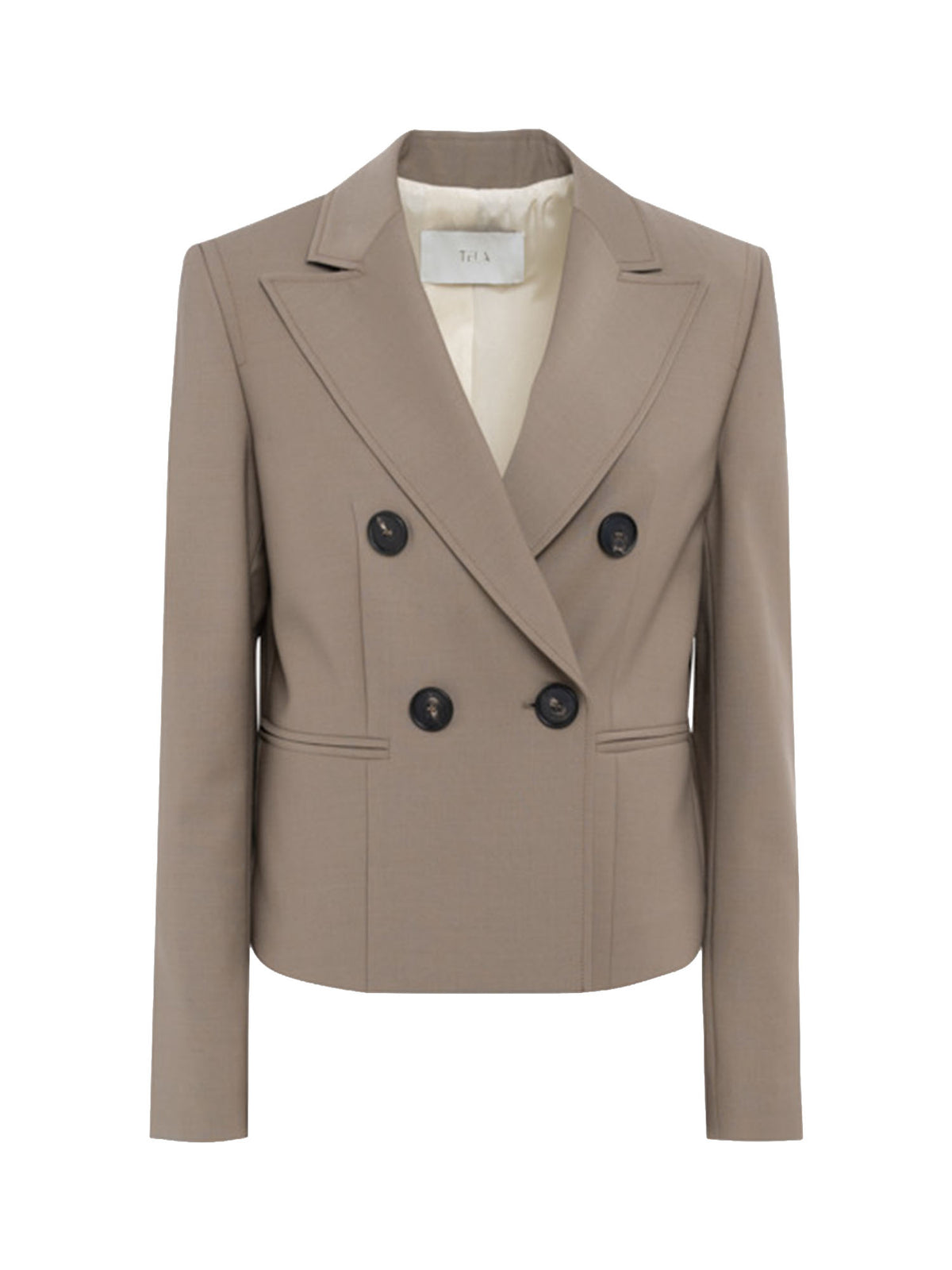 Tela9 Giacca Tamara doppiopetto Beige