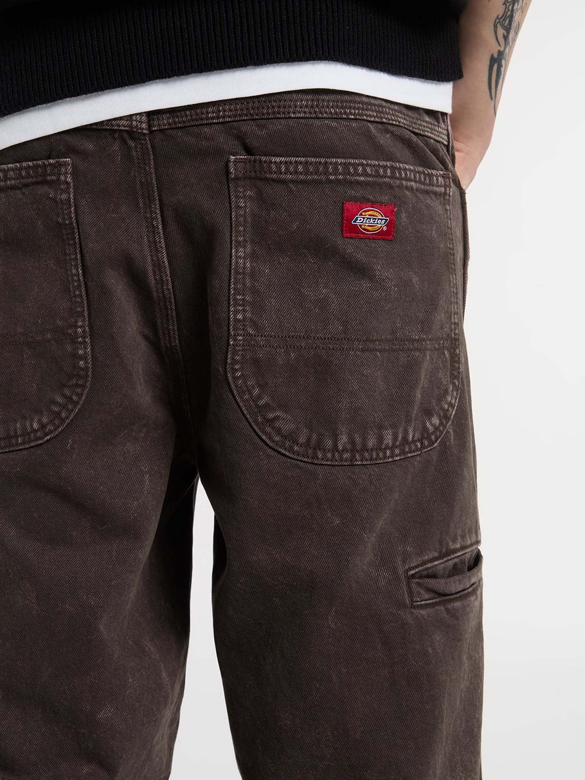 Dickies Jeans dritti double knee loose Marrone