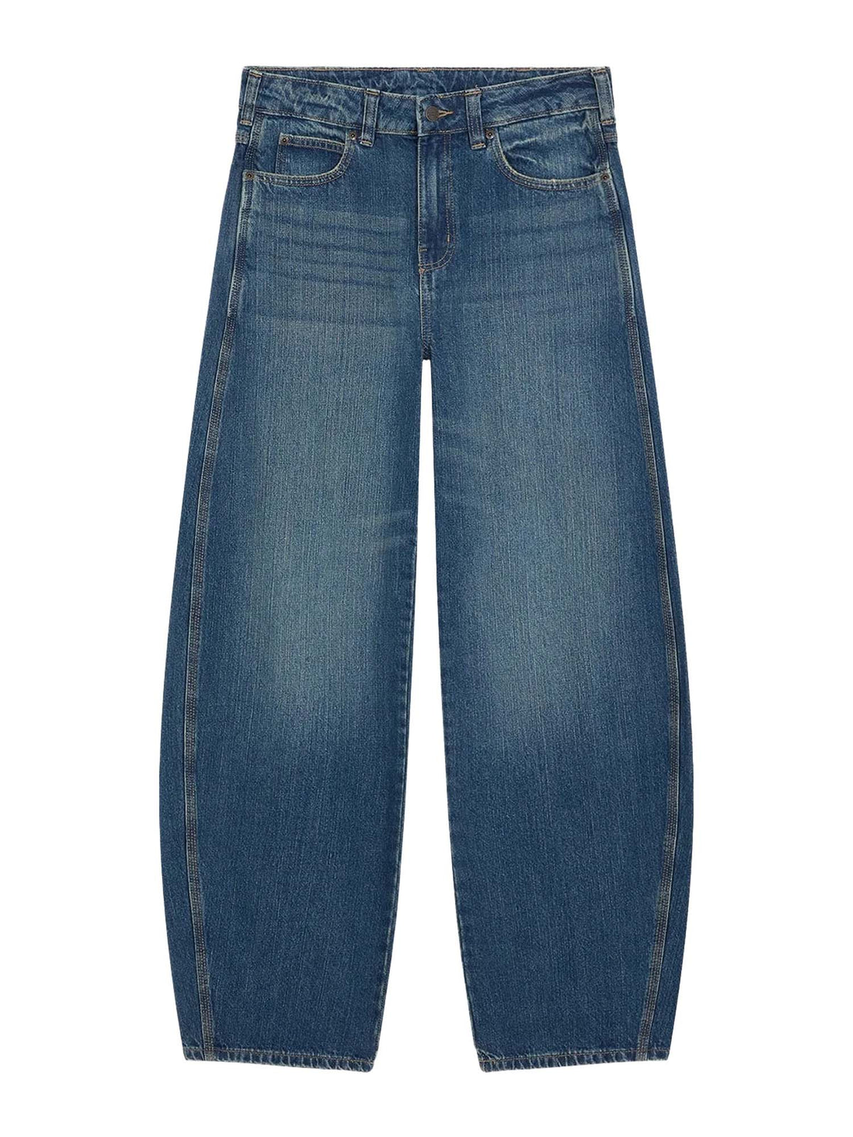 Dickies Jeans barrel a vita bassa Maricopa da donna Blu