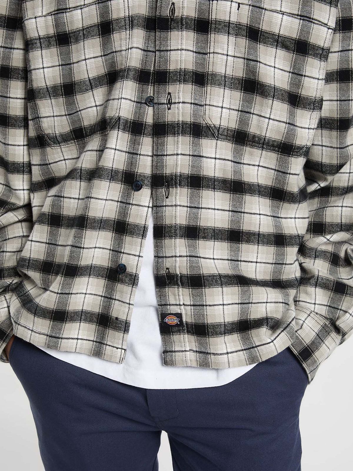 Dickies Camicia in flanella corta in vita Jerome Nero
