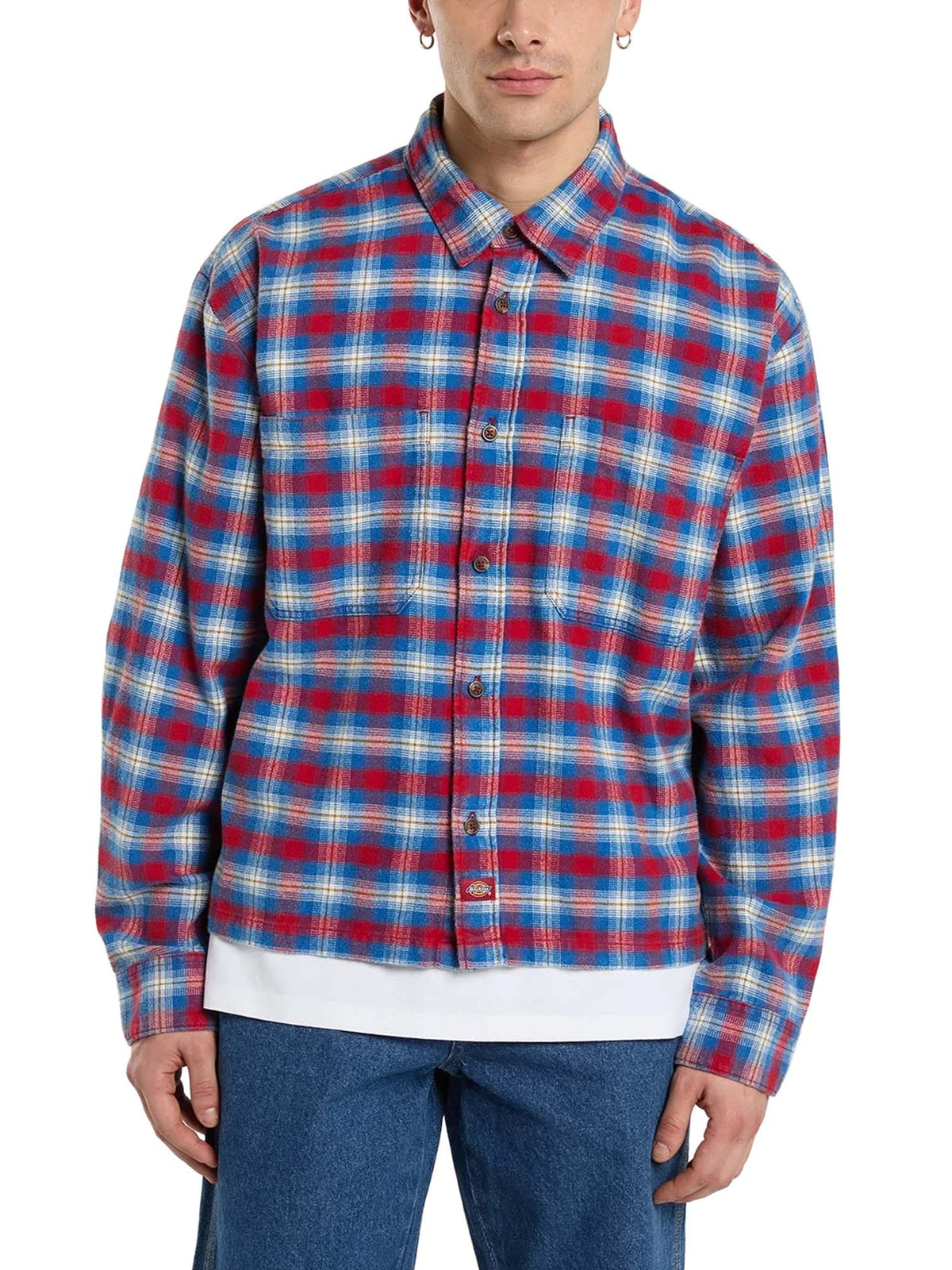 Dickies Camicia in flanella corta in vita Jerome Rosso