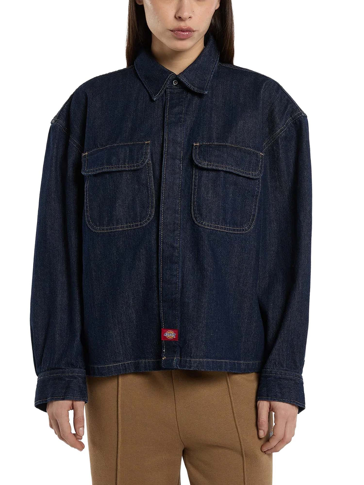 Dickies Camicia in denim Mechanic da donna Blu