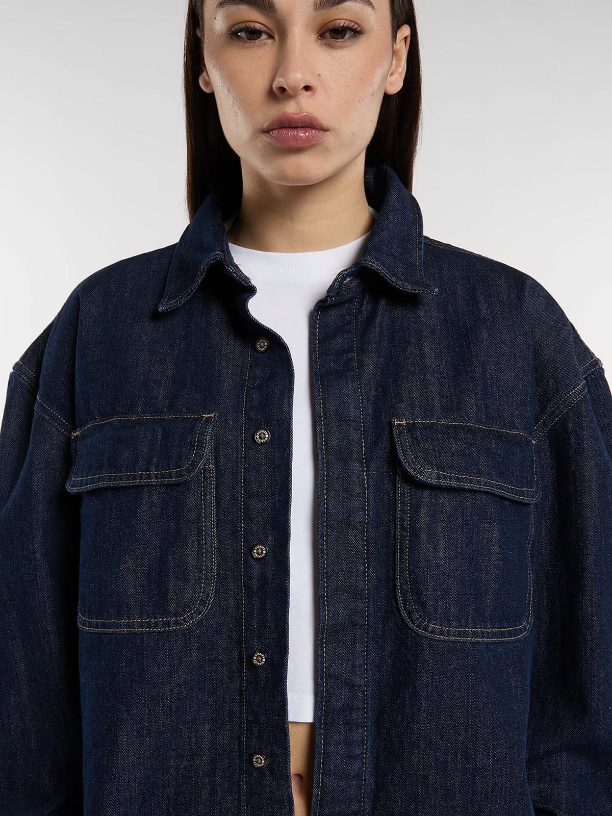 Dickies Camicia in denim Mechanic da donna Blu