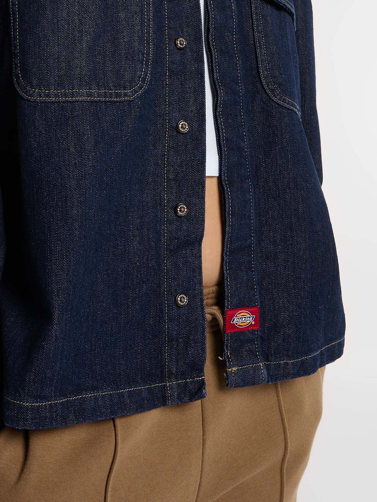 Dickies Camicia in denim Mechanic da donna Blu