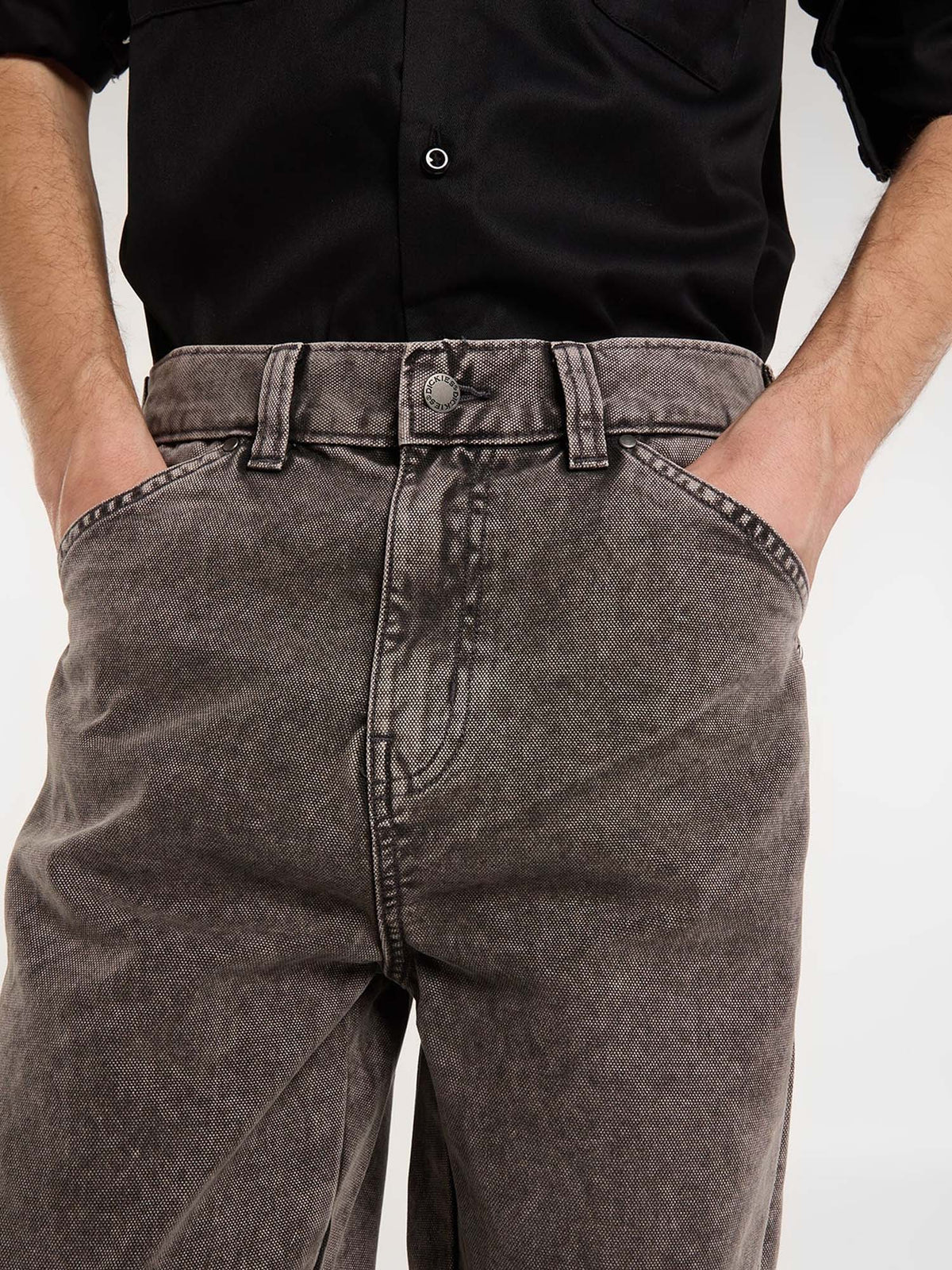 Dickies Pantaloni in tela dritti Houck Grigio