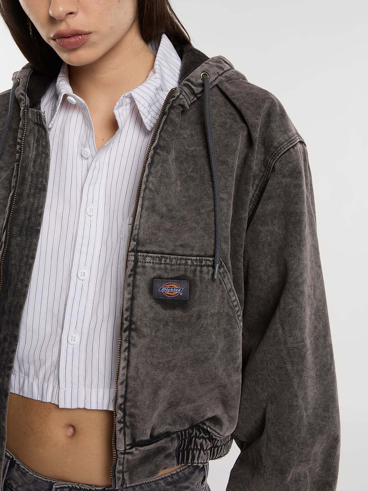 Dickies Giacca in tela con cappuccio Peoria da donna Grigio