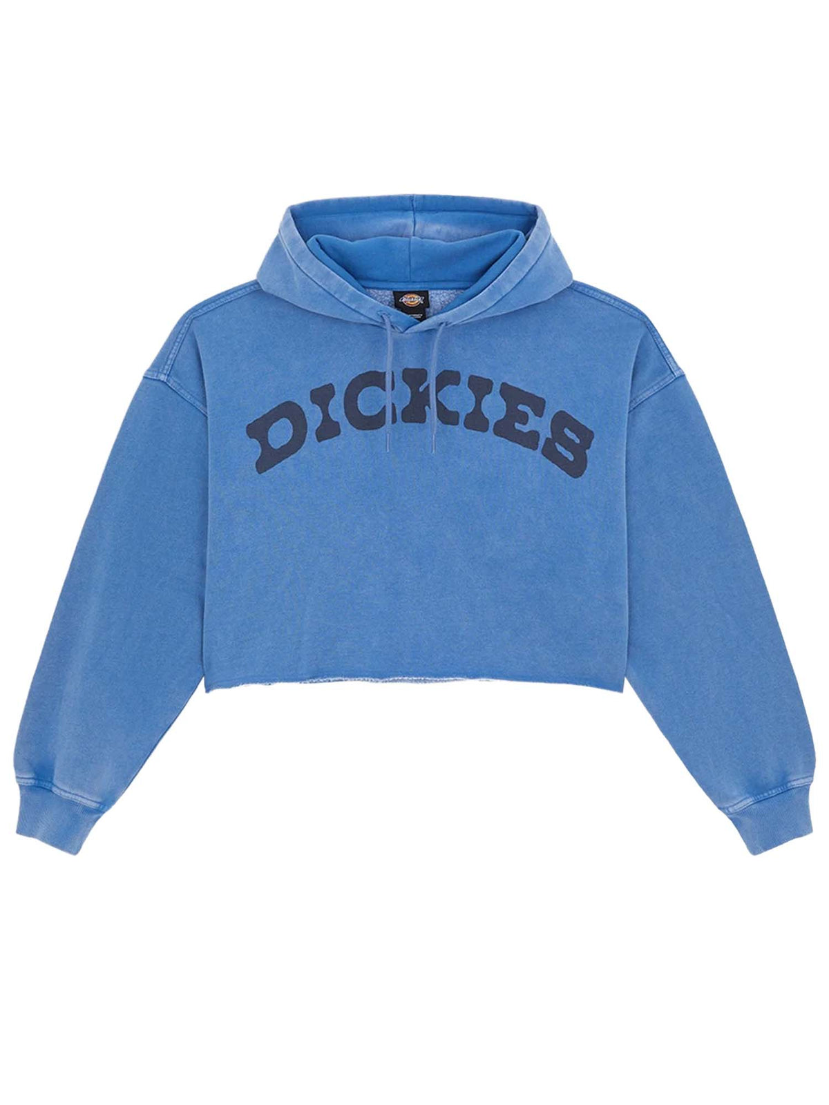 Dickies Felpa con cappuccio corta in vita Hollywood da donna Blu