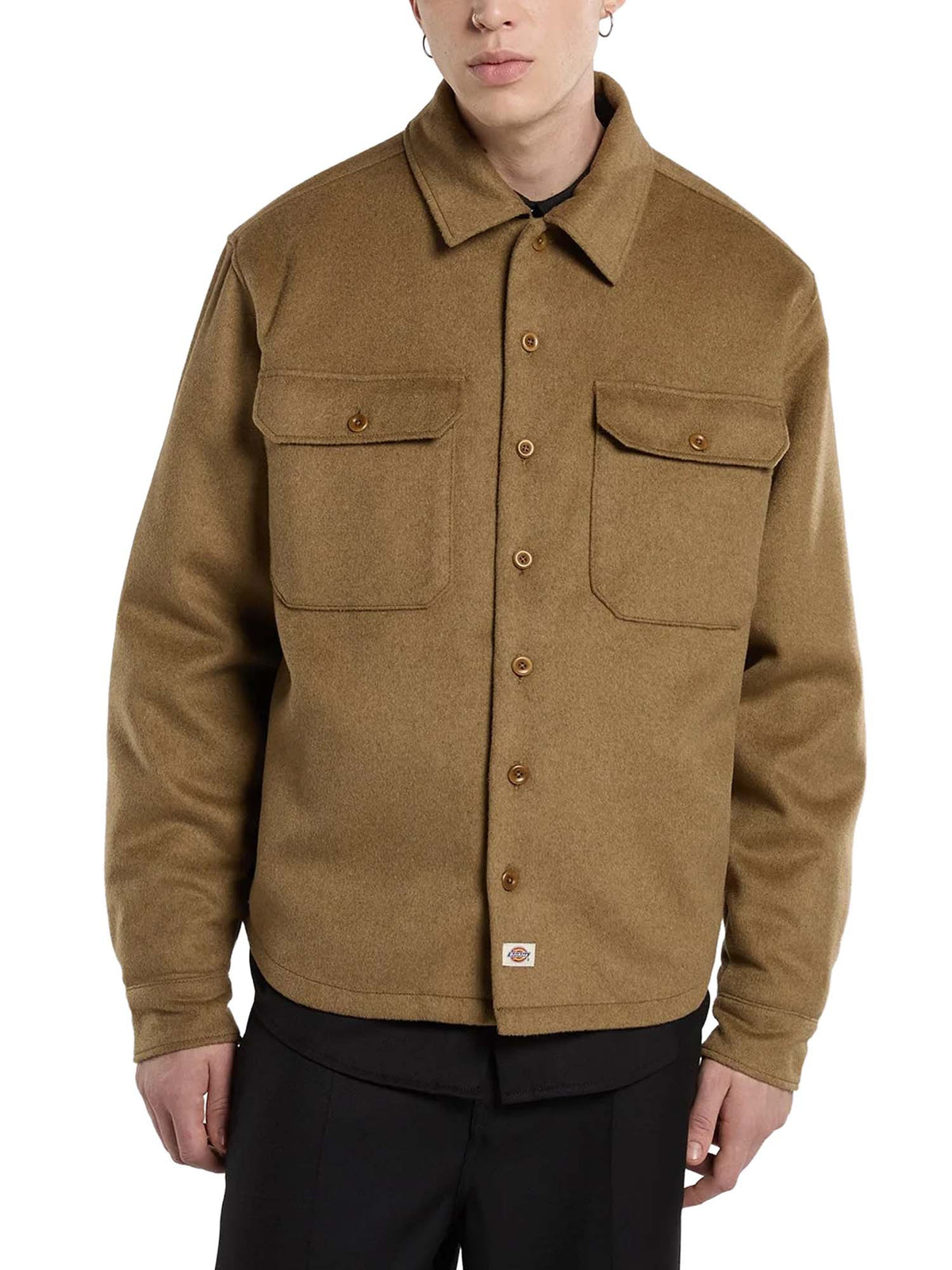 Dickies Shacket in lana Torovada Marrone