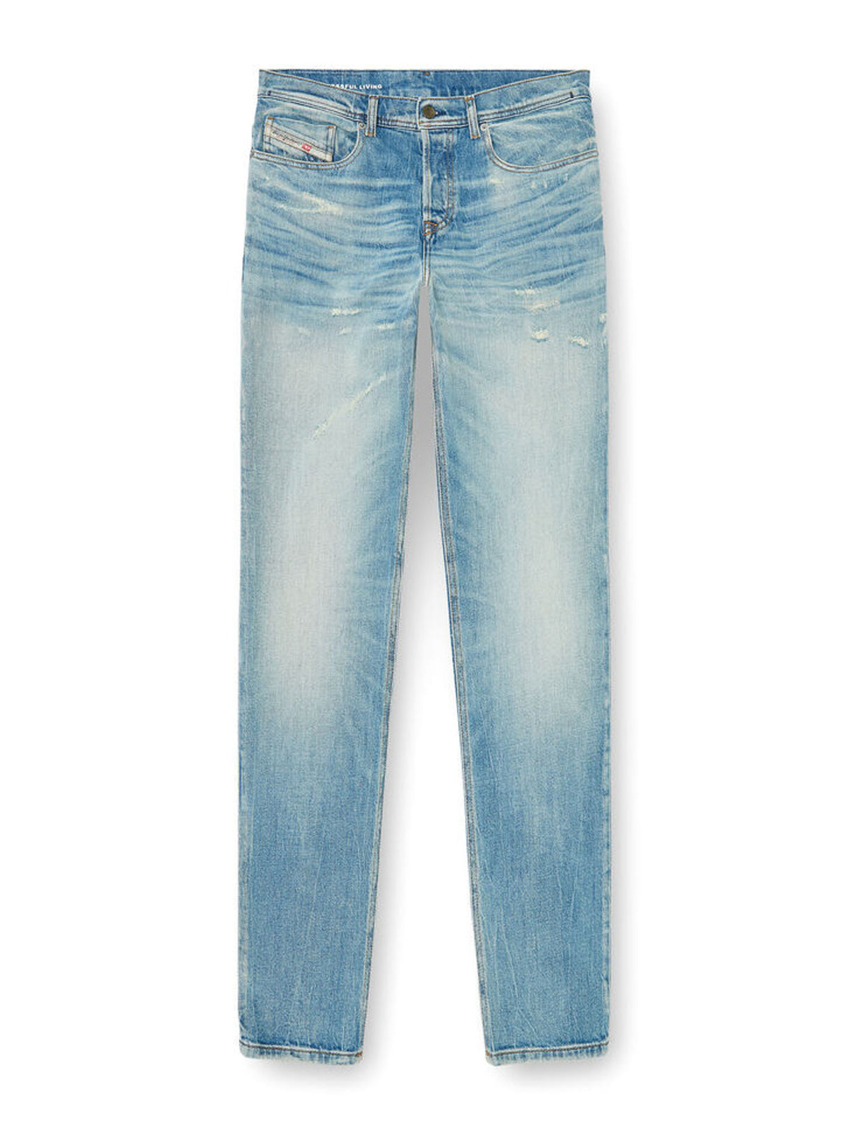 Diesel Jeans Regular Vita Media 2023 D-Finitive Blu
