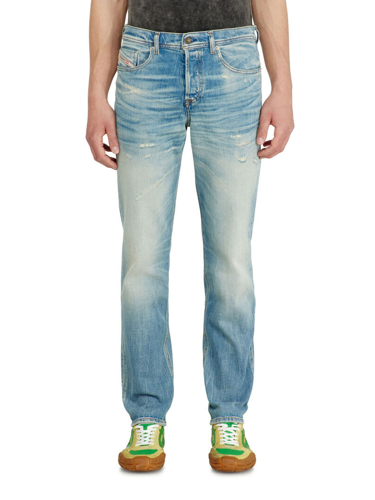 Diesel Jeans Regular Vita Media 2023 D-Finitive Blu