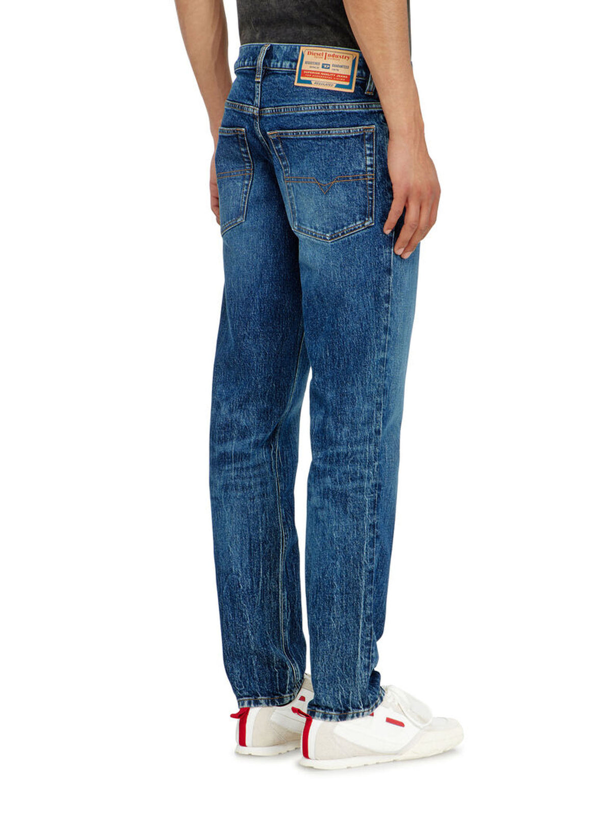 Diesel Jeans Regular Vita Media 2023 D-Finitive Blu