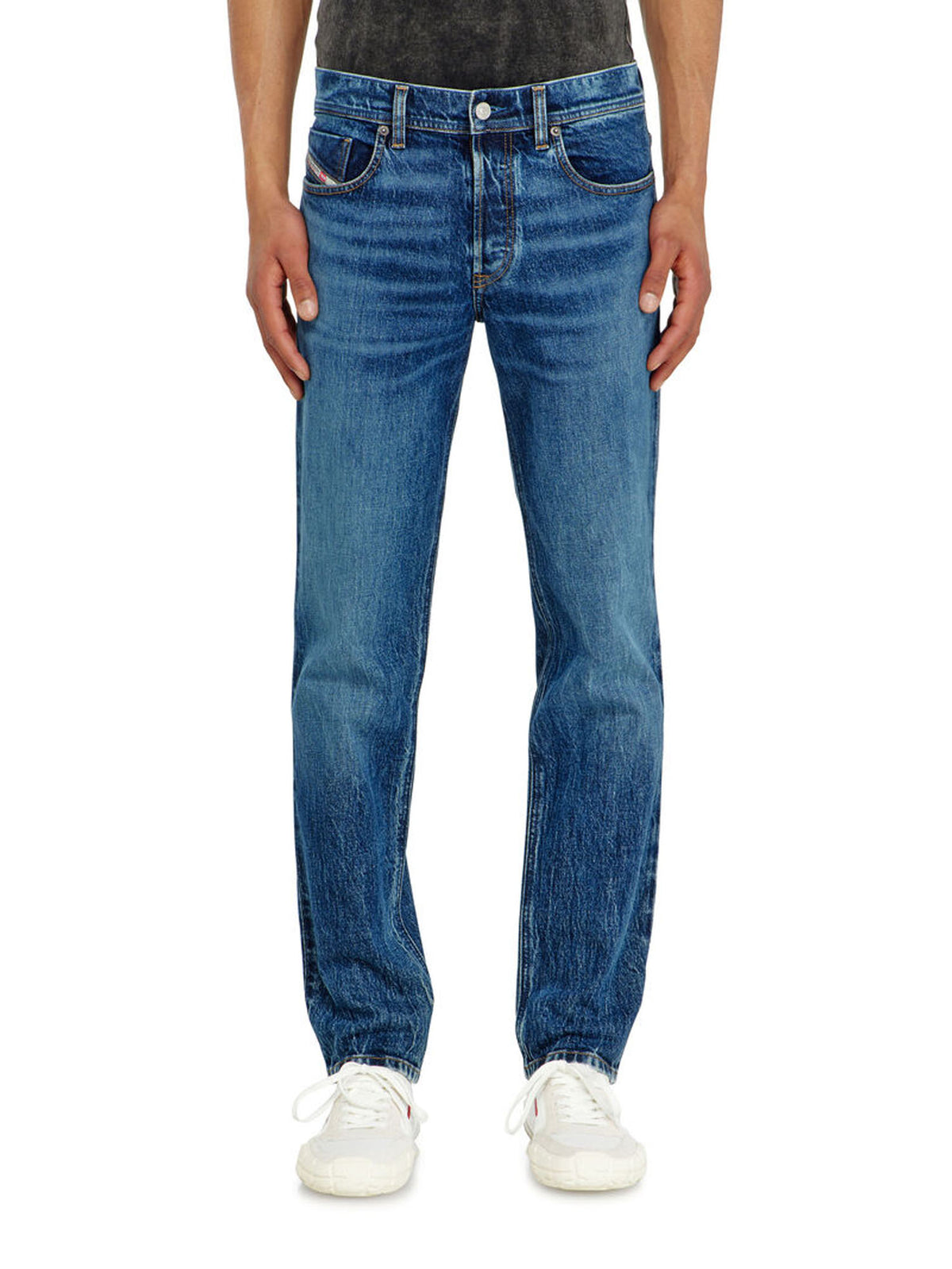 Diesel Jeans Regular Vita Media 2023 D-Finitive Blu