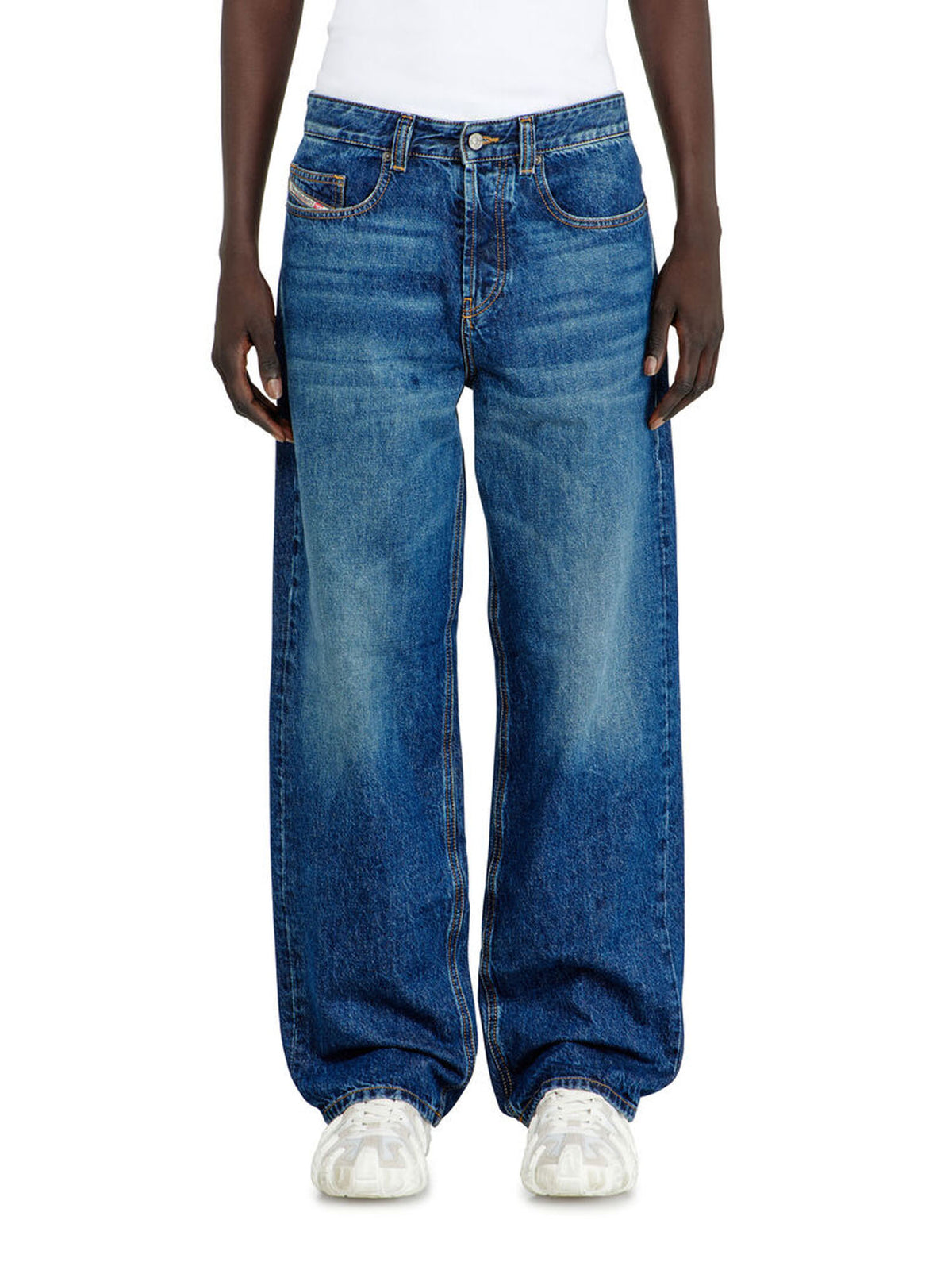 Diesel Jeans Relaxed Vita Bassa 2001 D-Macro Blu