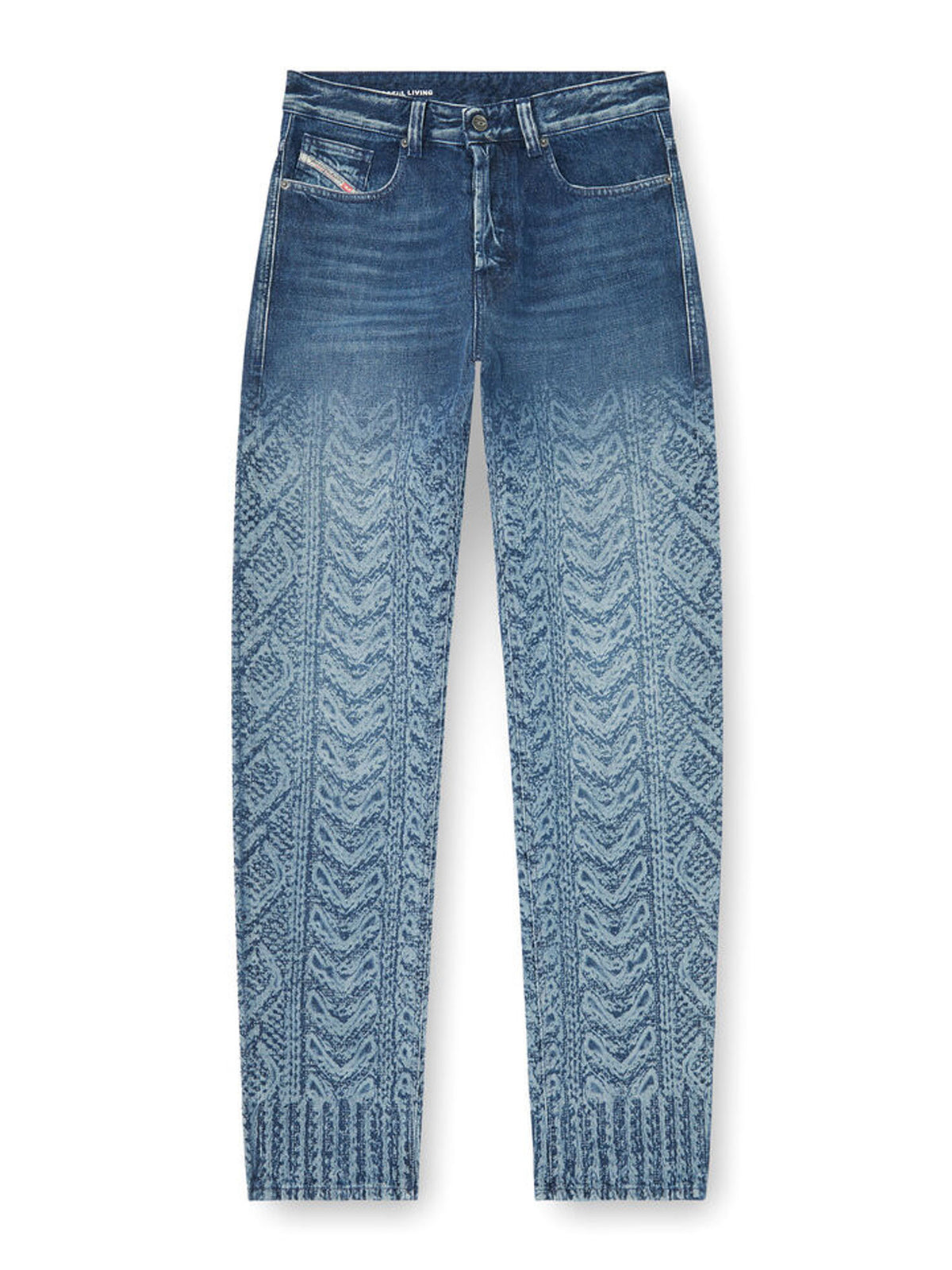 Diesel Jeans Regular Vita Media 2024 D-Macs Blu