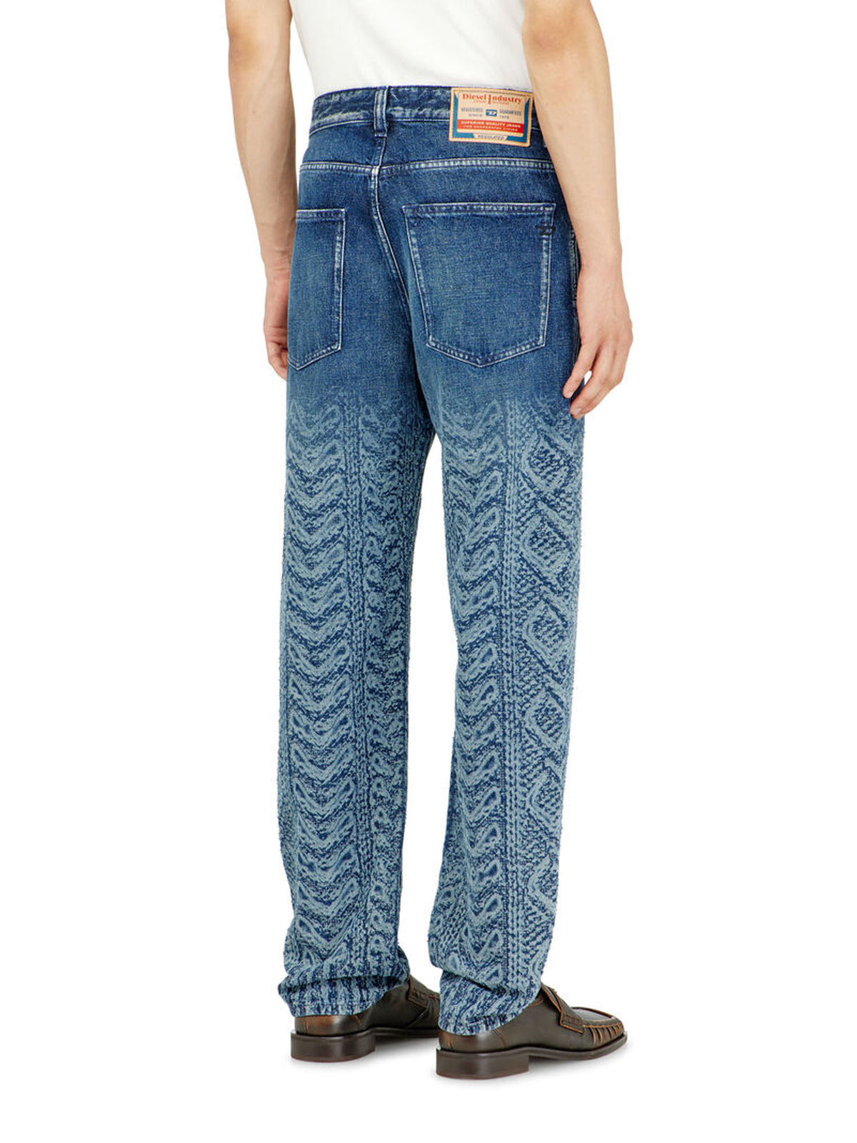 Diesel Jeans Regular Vita Media 2024 D-Macs Blu