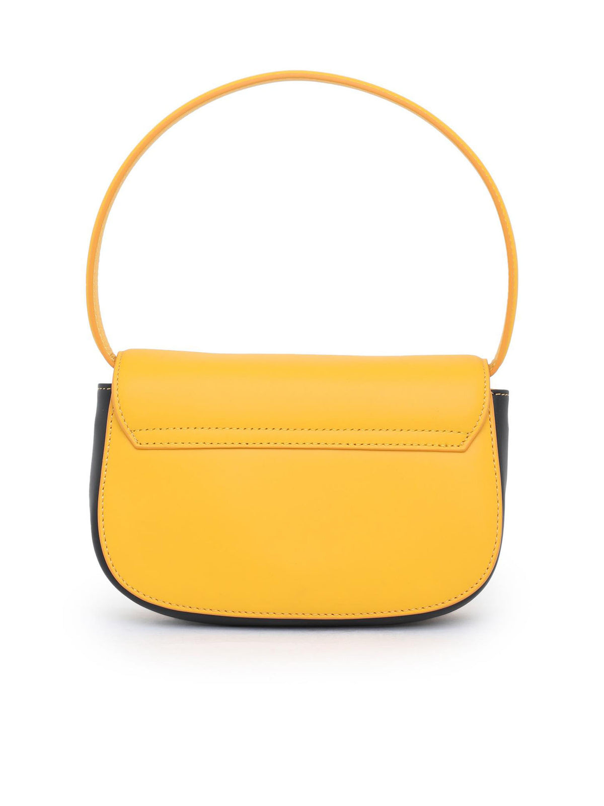 Diesel 1DR - Iconica borsa a spalla in nappa Giallo