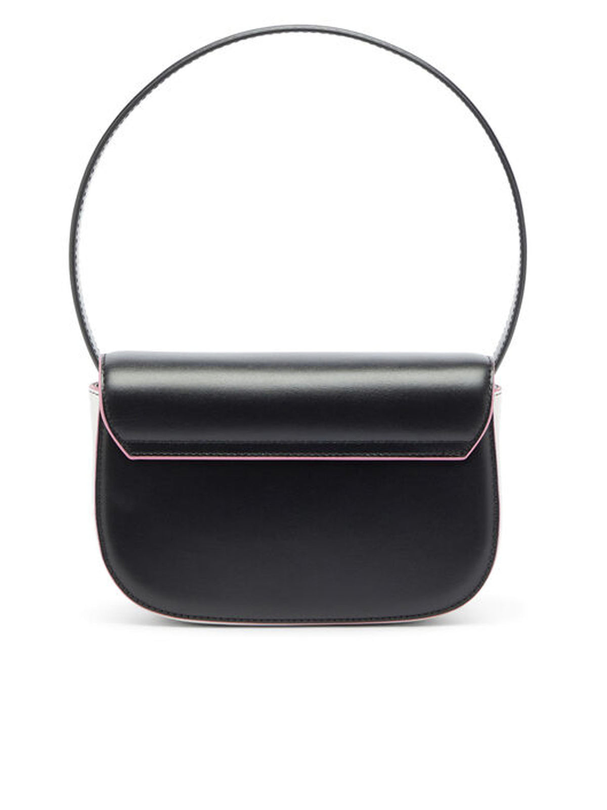 Diesel 1DR - Iconica borsa a spalla in nappa Nero