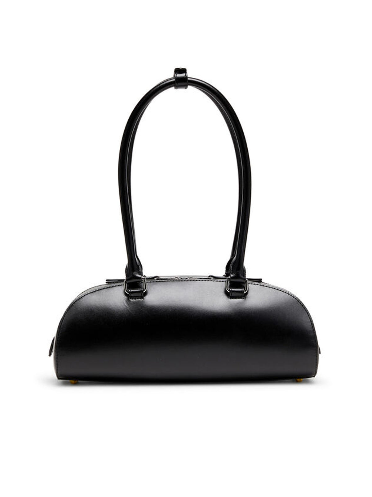 Diesel 1DR Dome - Borsa bowling rettangolare in pelle Nero