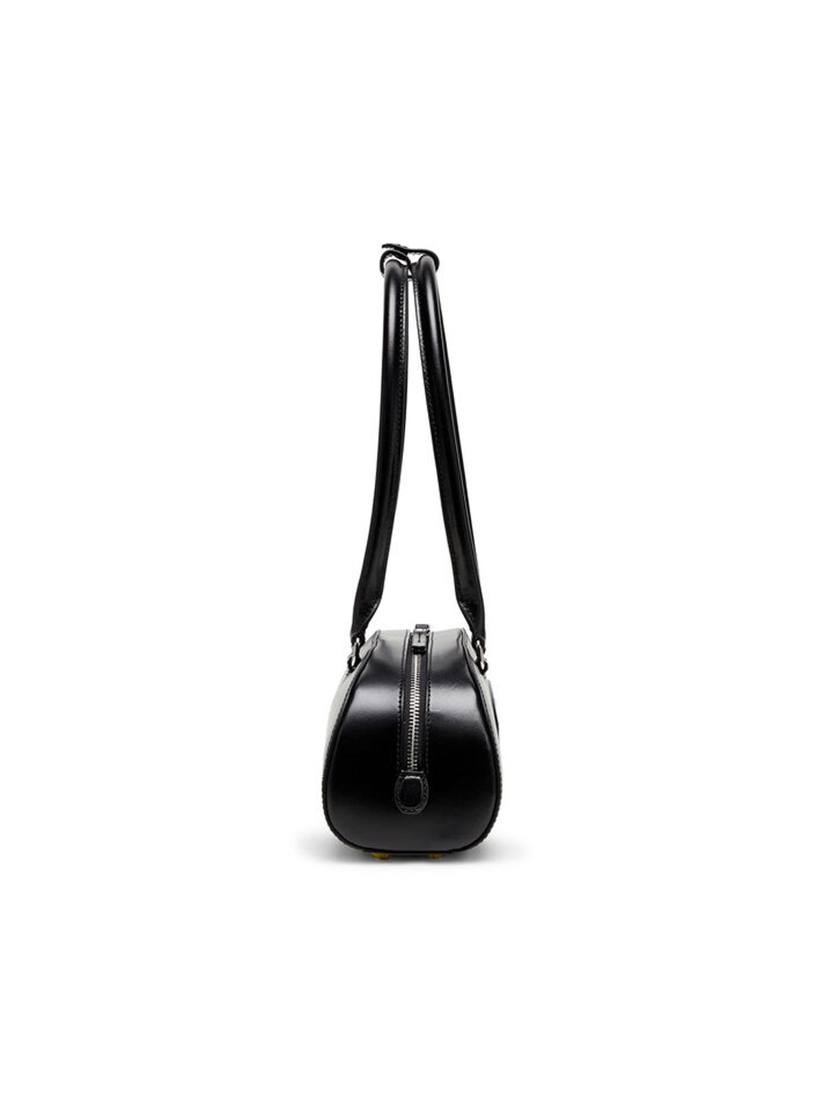 Diesel 1DR Dome - Borsa bowling rettangolare in pelle Nero
