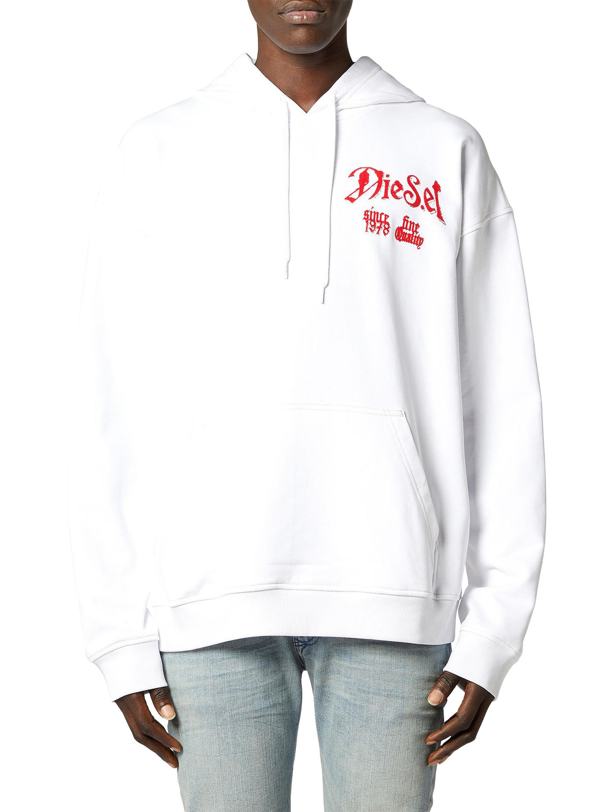 Diesel Felpa con cappuccio S-BoxT-Hood-AA2 Bianco