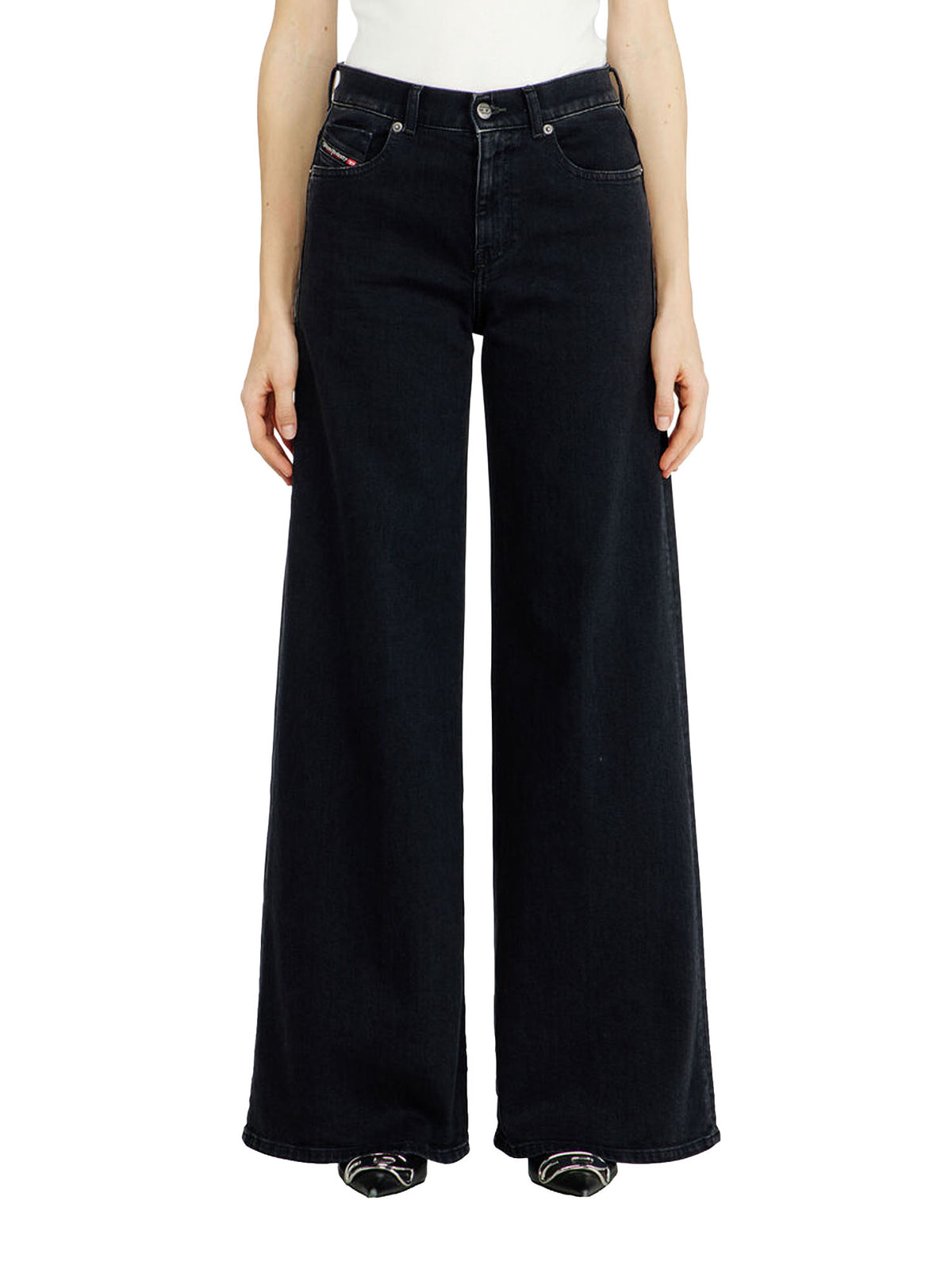 Diesel Jeans Flare Vita Media 1978 D-Akemi Nero