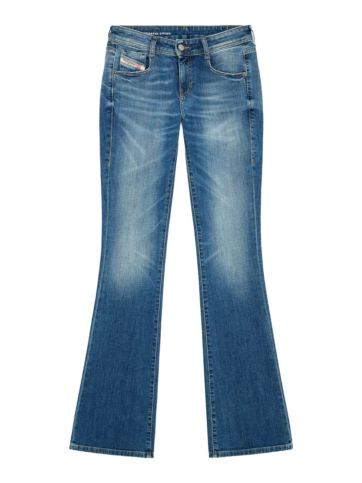 Diesel Jeans Bootcut Vita Bassa 1969 D-Ebbey Blu