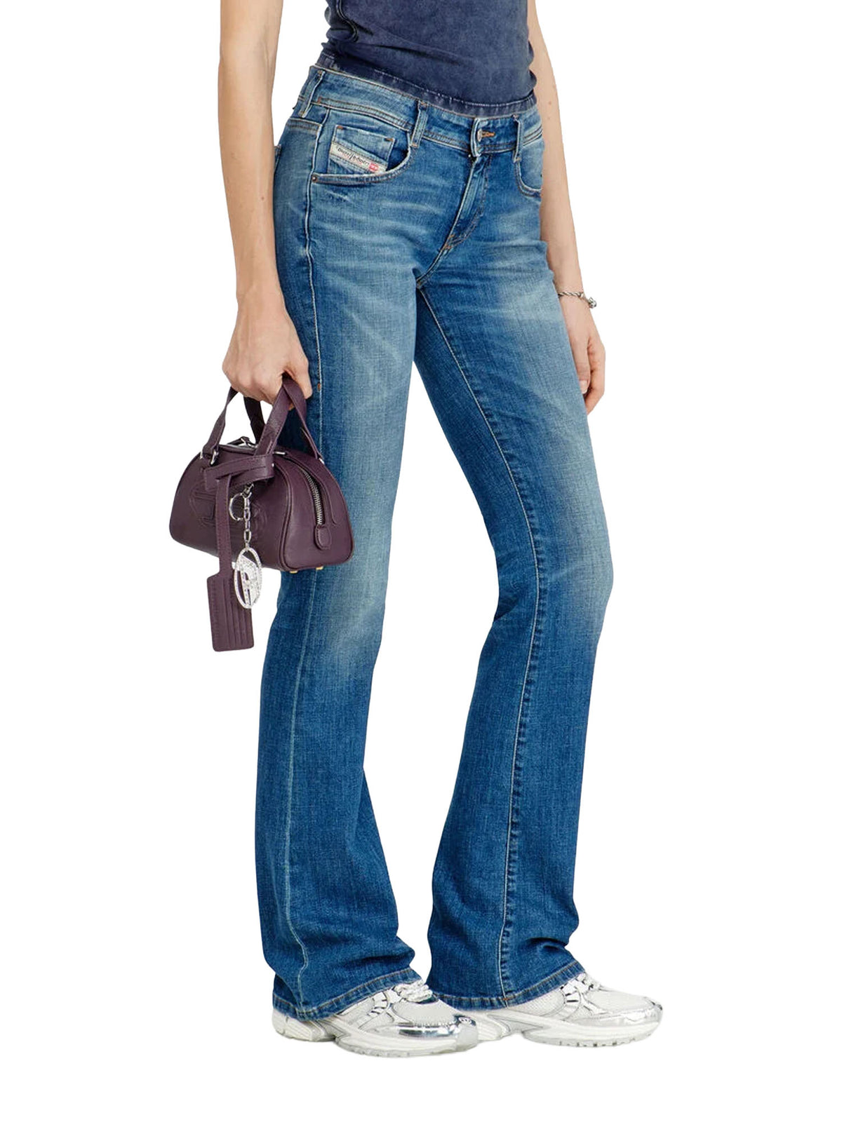 Diesel Jeans Bootcut Vita Bassa 1969 D-Ebbey Blu