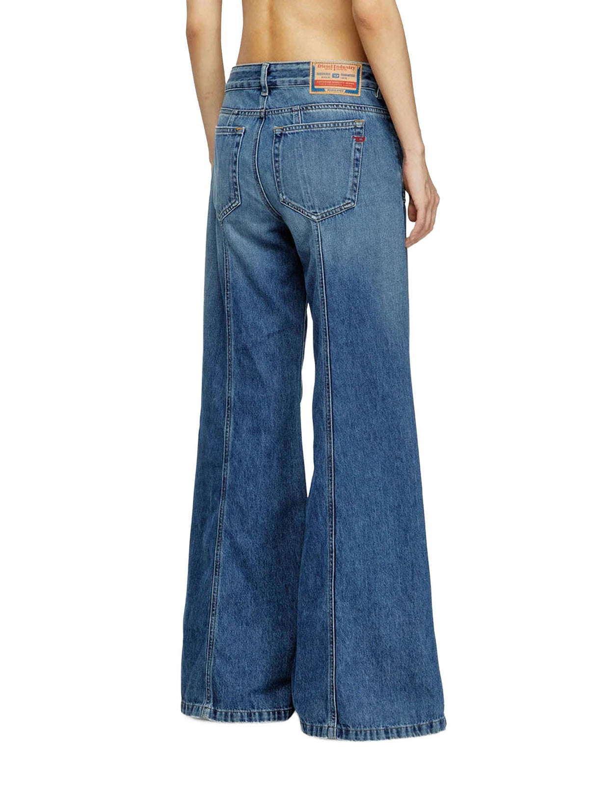 Diesel Jeans Flare Vita Bassa D-Akii Blu