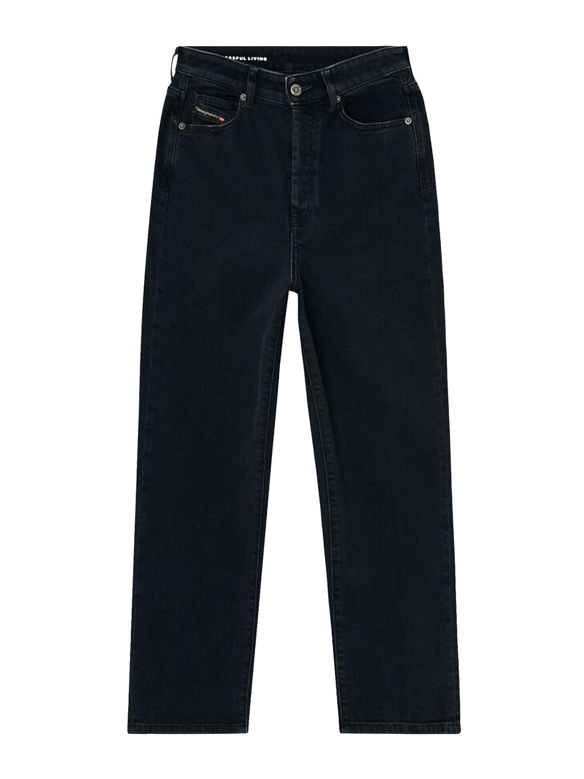 Diesel Jeans Regular Vita Alta 1981 D-Went Nero