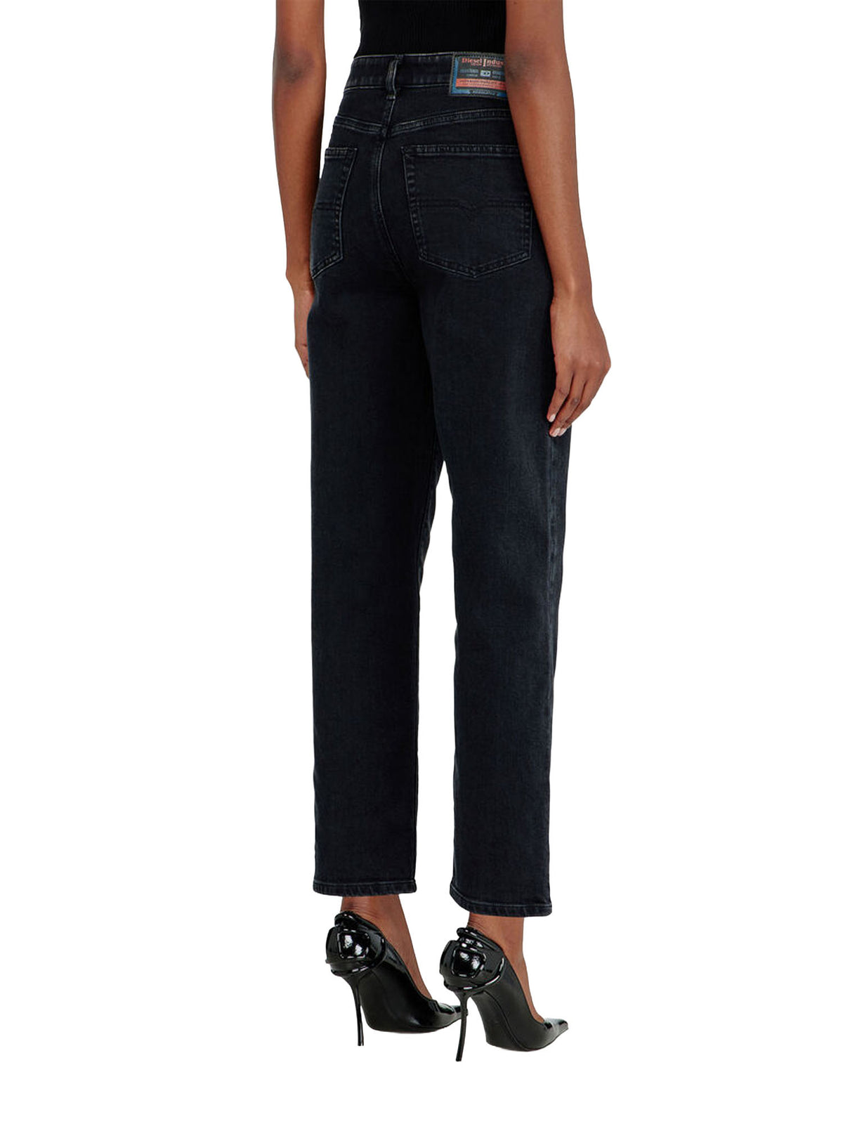 Diesel Jeans Regular Vita Alta 1981 D-Went Nero