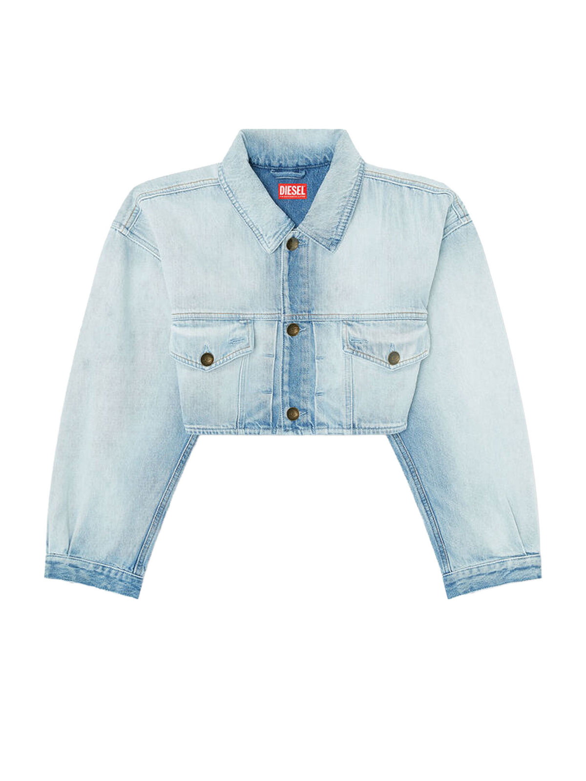 Diesel Giacca trucker oversize corta Blu