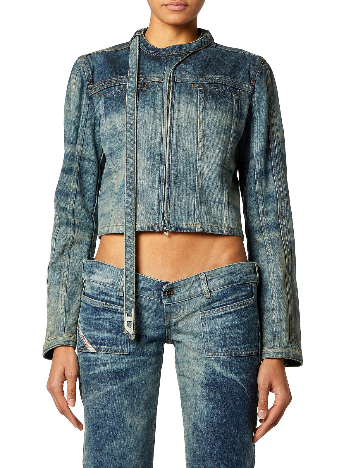 Diesel Giubbotto in denim DE-Saphix-S Blu