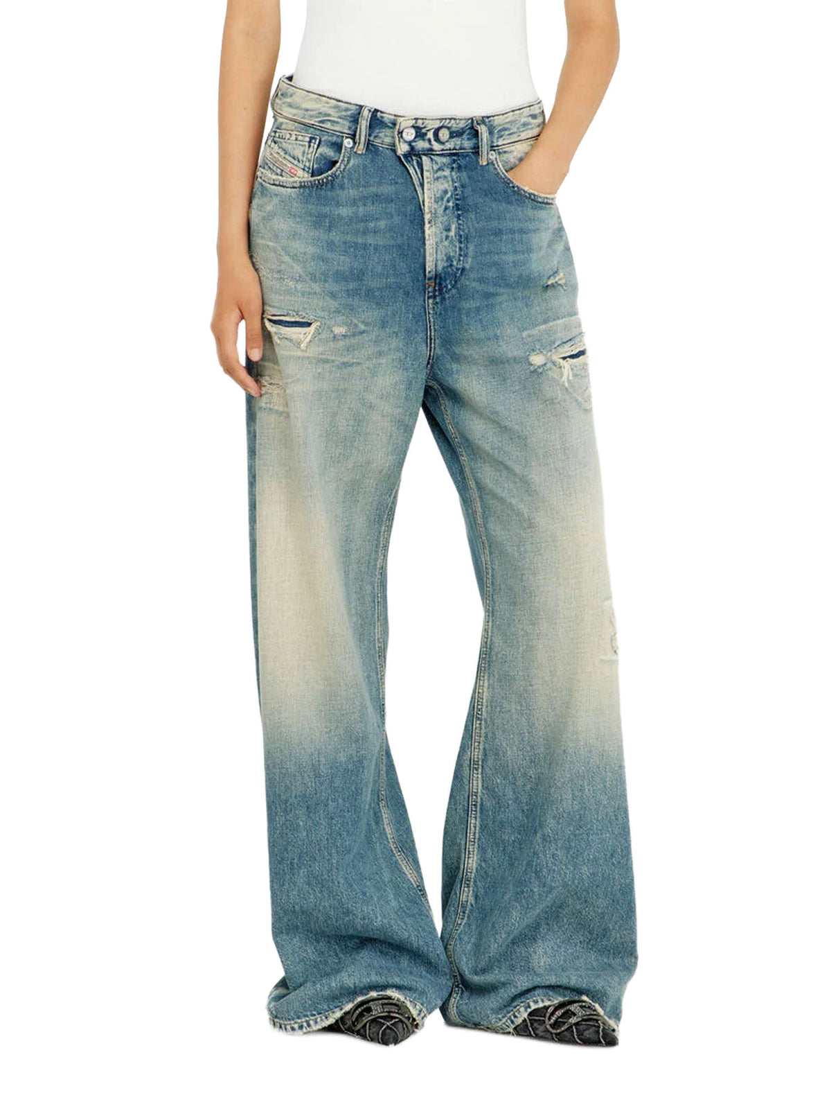 Diesel Jeans Relaxed Vita Bassa 1996 D-Sire Blu