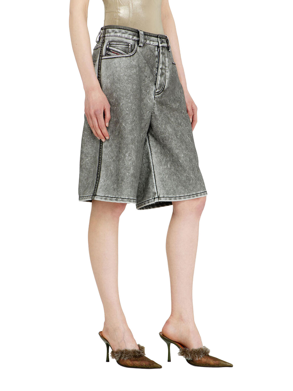 Diesel Bermuda shorts in PU Nero