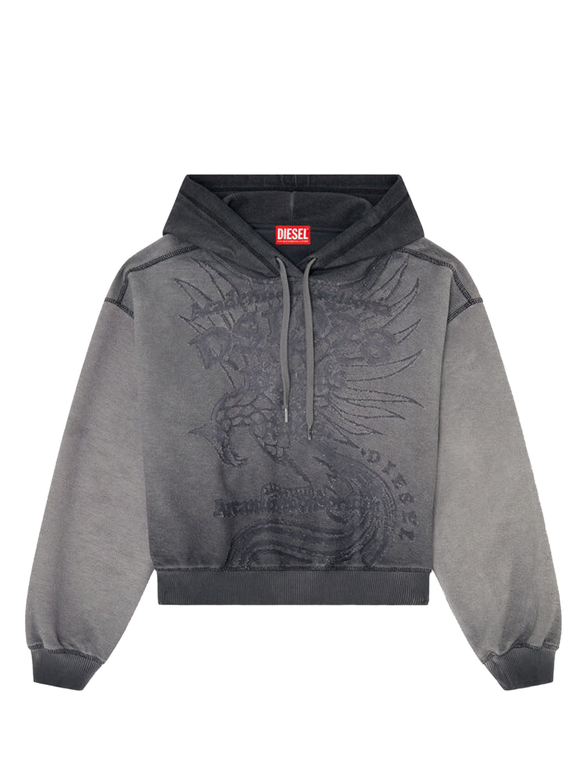 Diesel Hoodie con stampa dévoré Viola