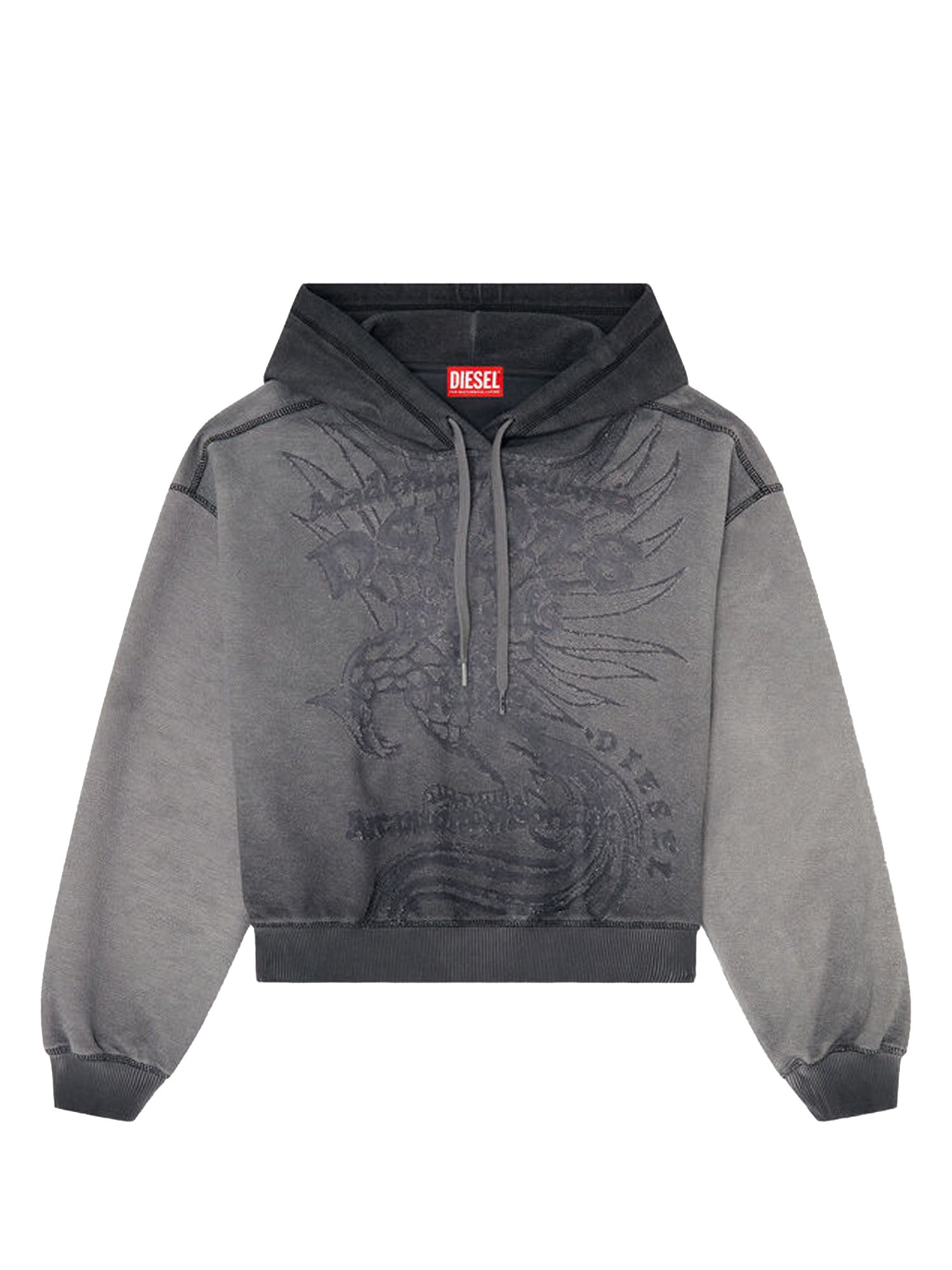 Sweat à capuche avec motif dévoré