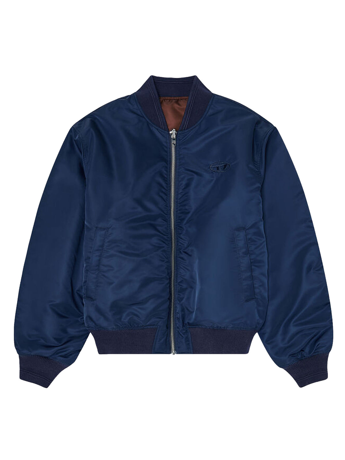 Diesel Giacca bomber imbottita con ricamo Oval D Blu