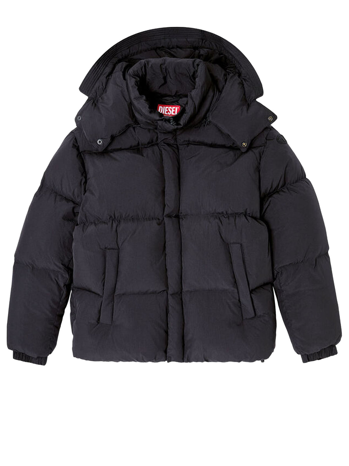 Diesel Piumino trapuntato in Taslan con trattamento ViralOff® Nero