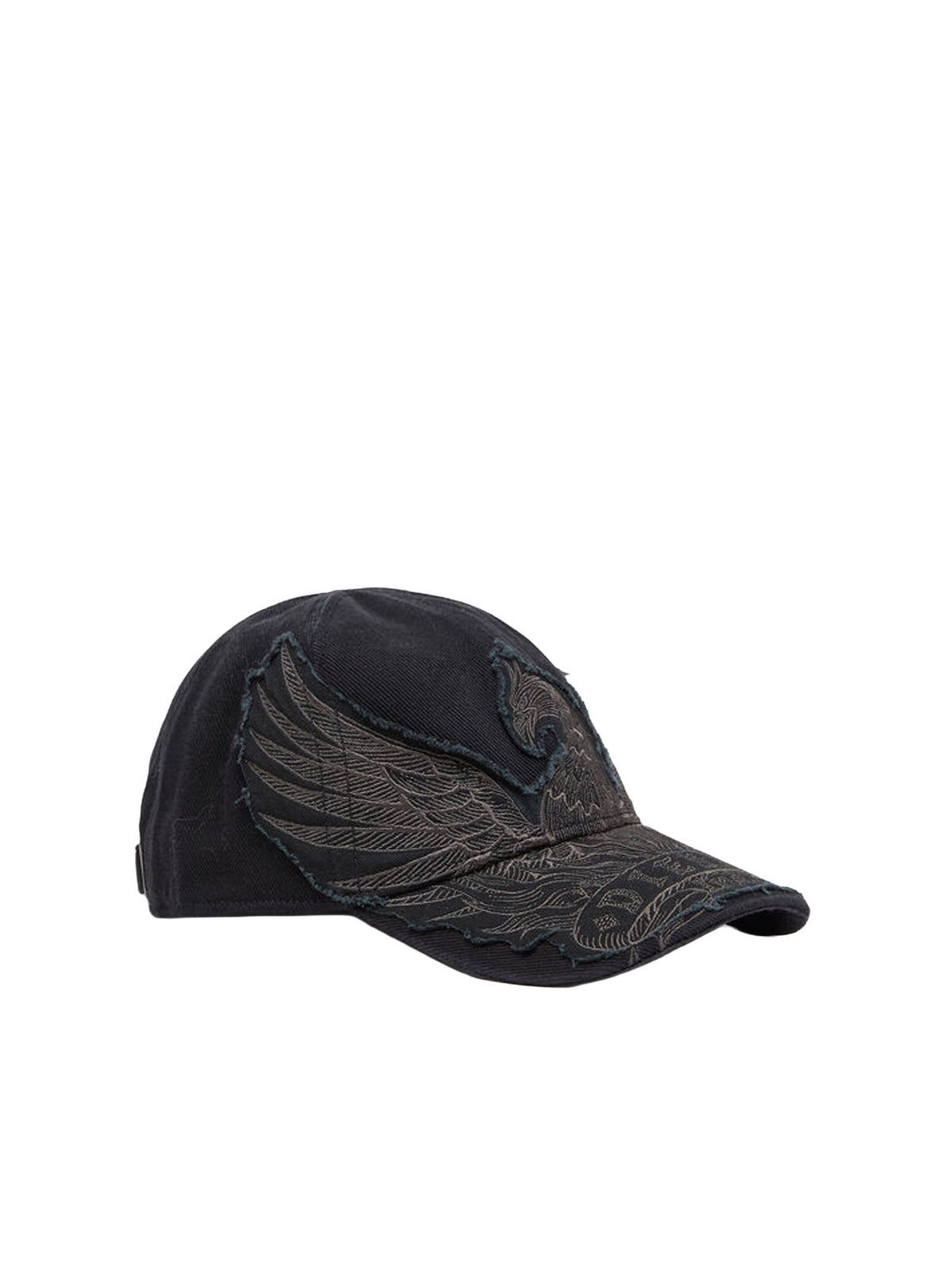 Diesel Cappellino da baseball con ricamo Phoenix Nero