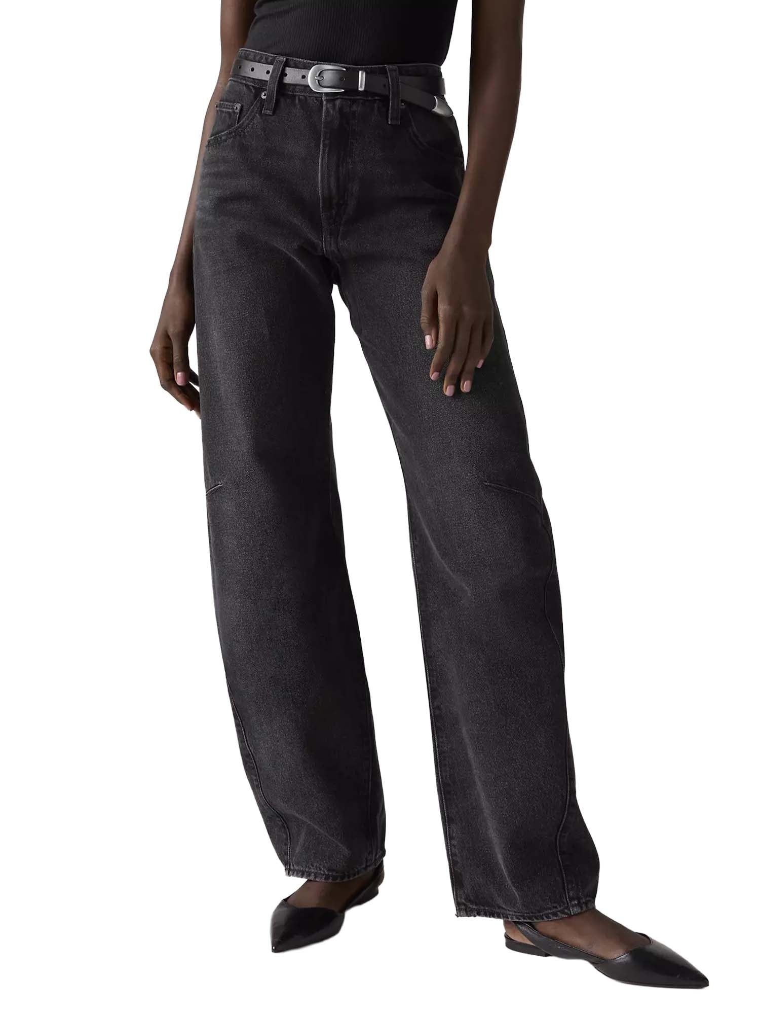 Levi's® Jeans baggy Barrel modello Dad Nero