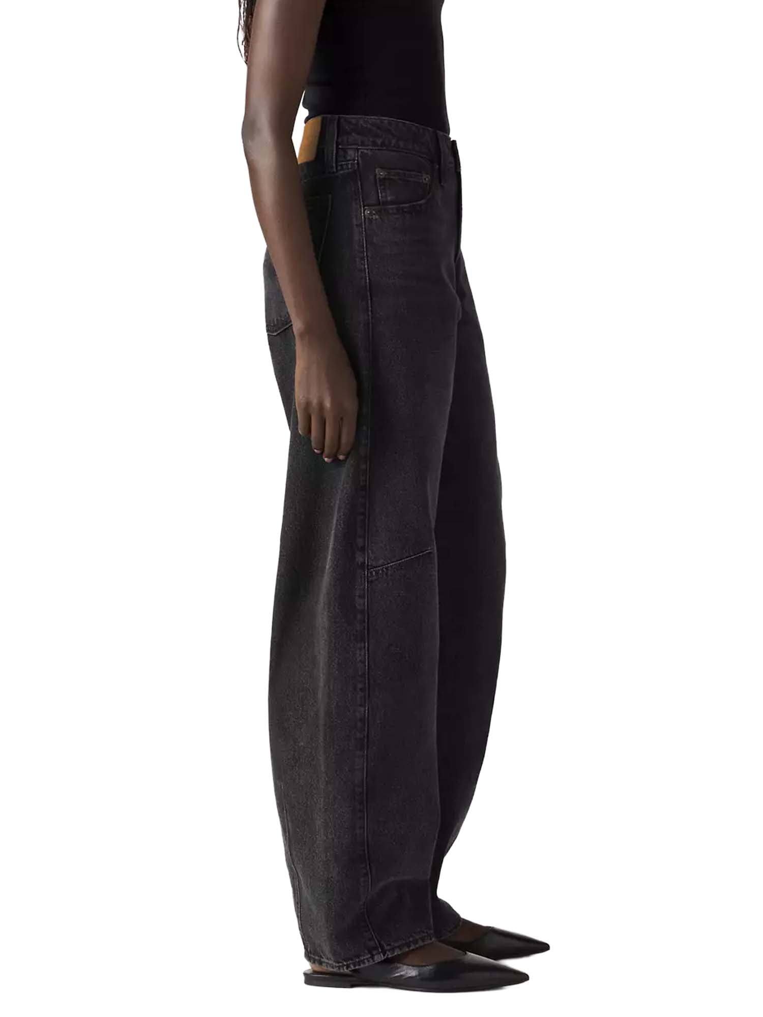 Levi's® Jeans baggy Barrel modello Dad Nero