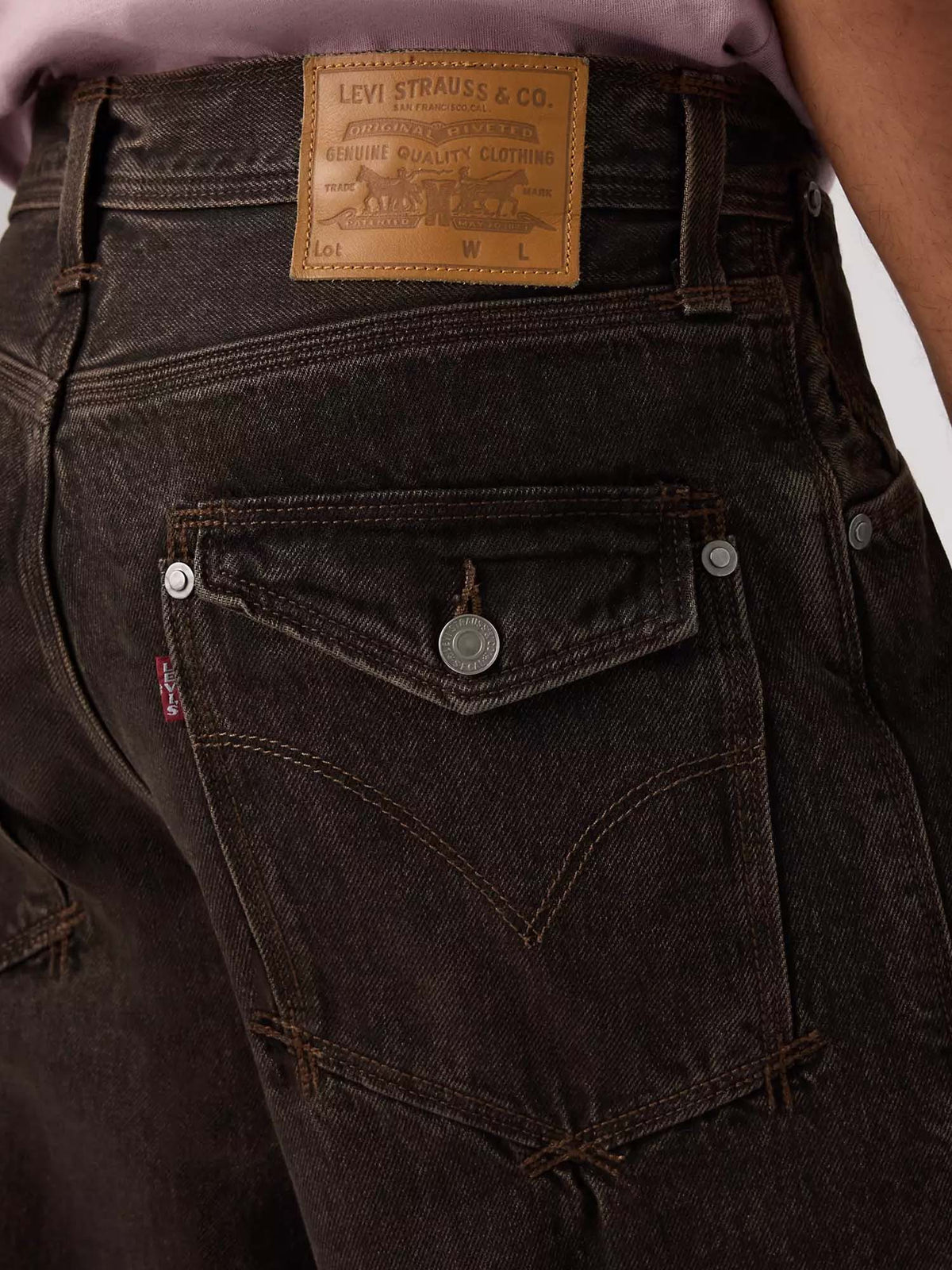 Levi's® Jeans a gamba ampia baggy Twisted Nero