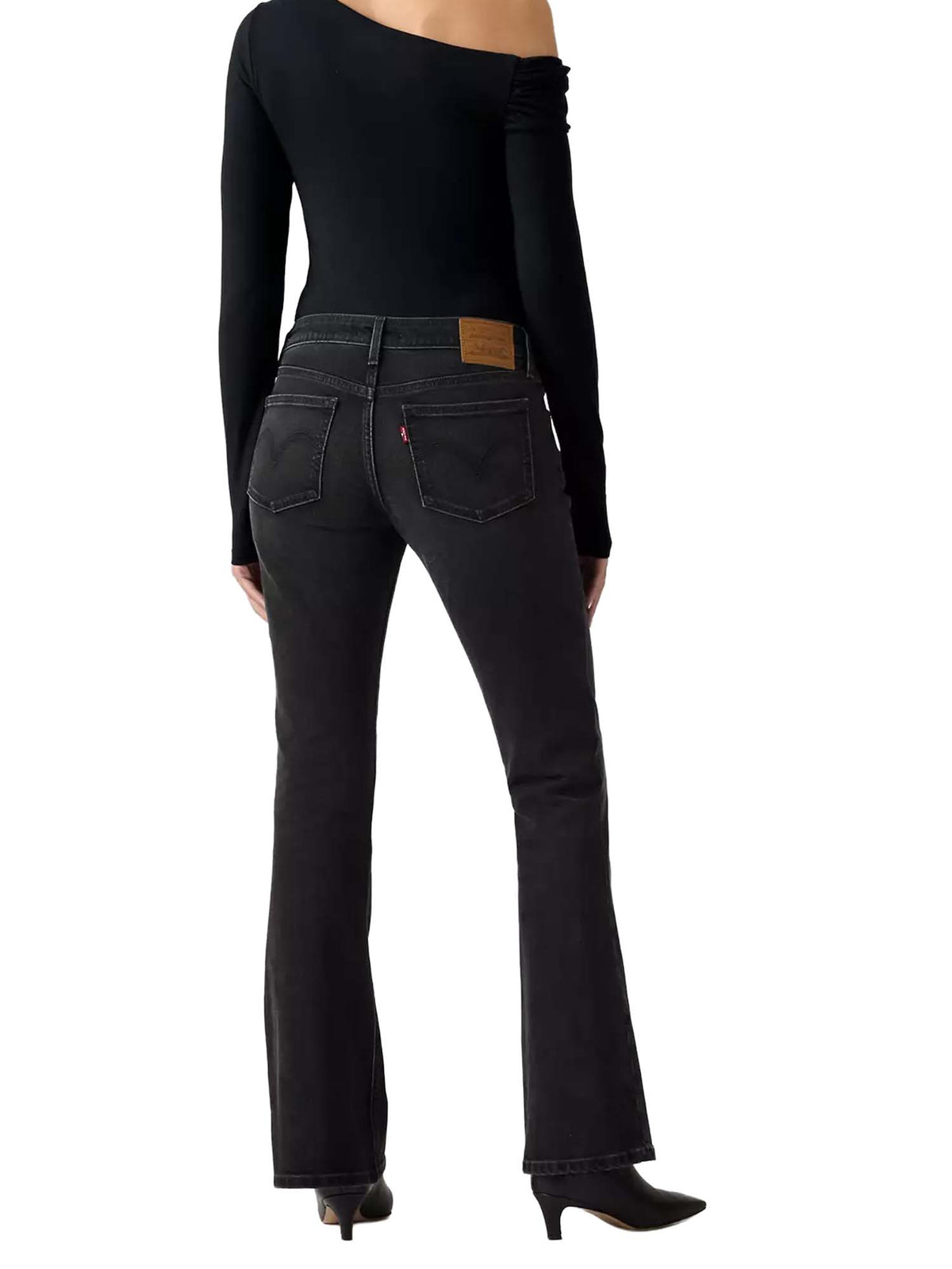 Levi's® Jeans bootcut slim bassi Nero