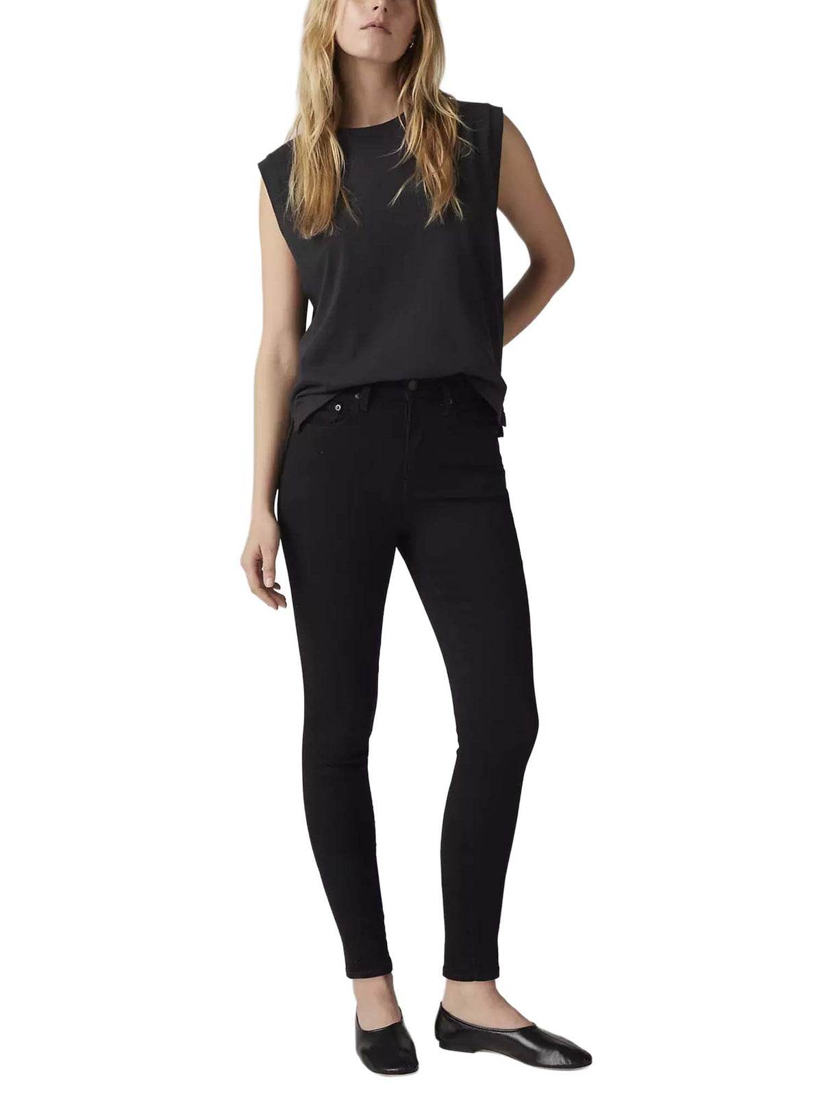 Levi's® Jeans 721™ skinny a vita alta Nero