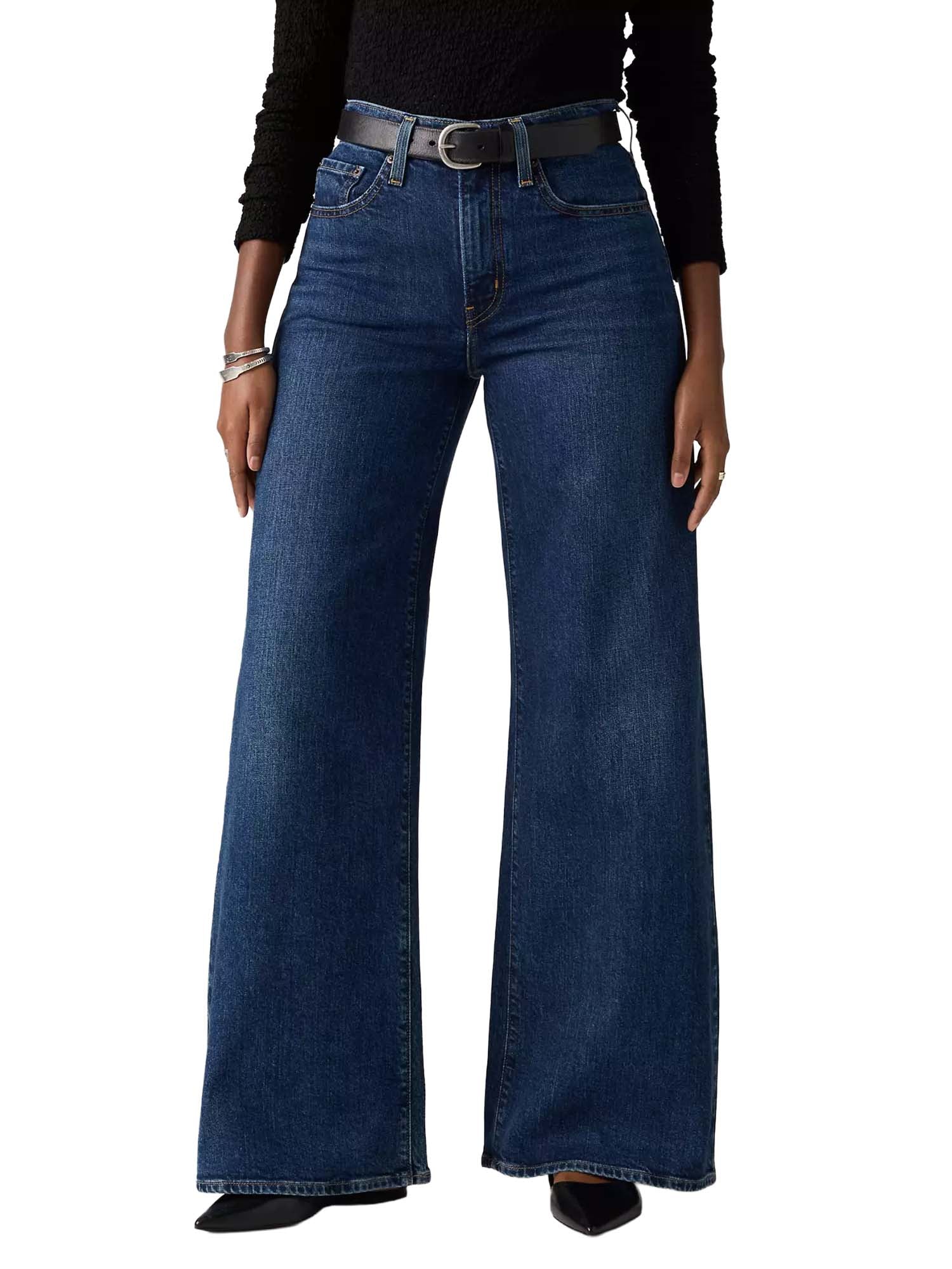 Levi's® Jeans 728 a vita alta con gamba ampia Blu