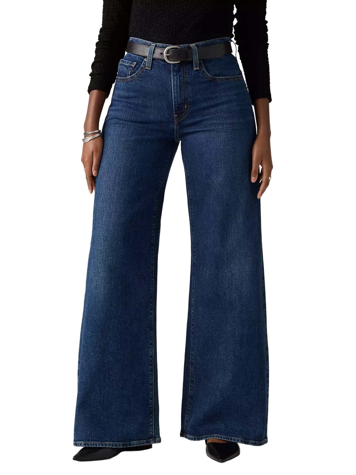 Levi's® Jeans 728 a vita alta con gamba ampia Blu