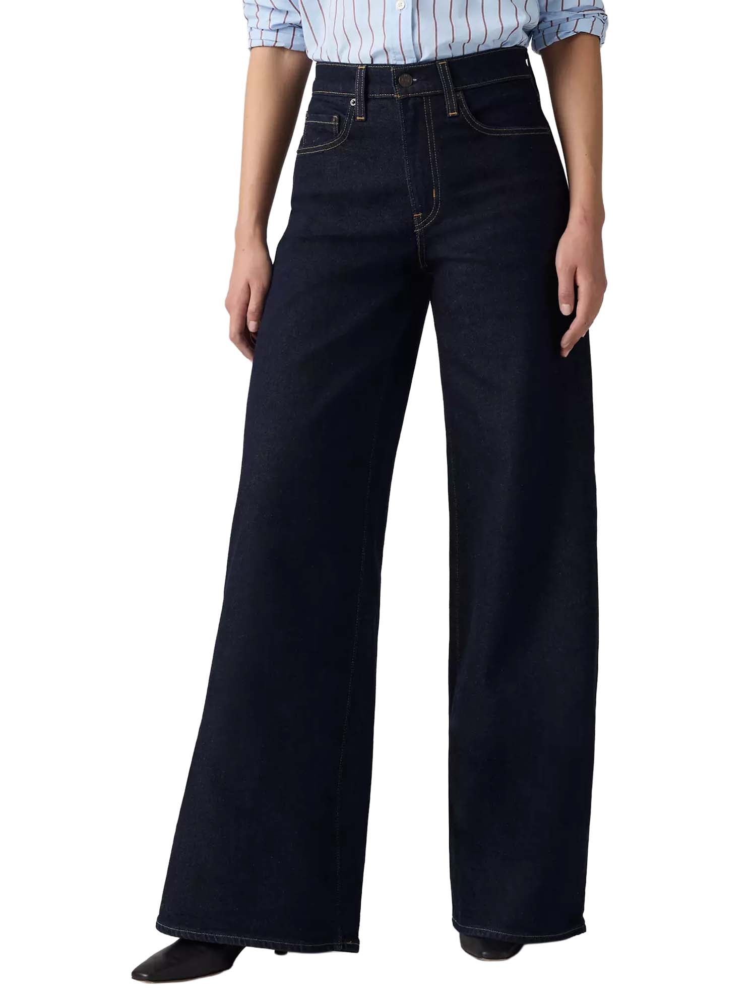 Levi's® Jeans 728 a vita alta con gamba ampia Blu