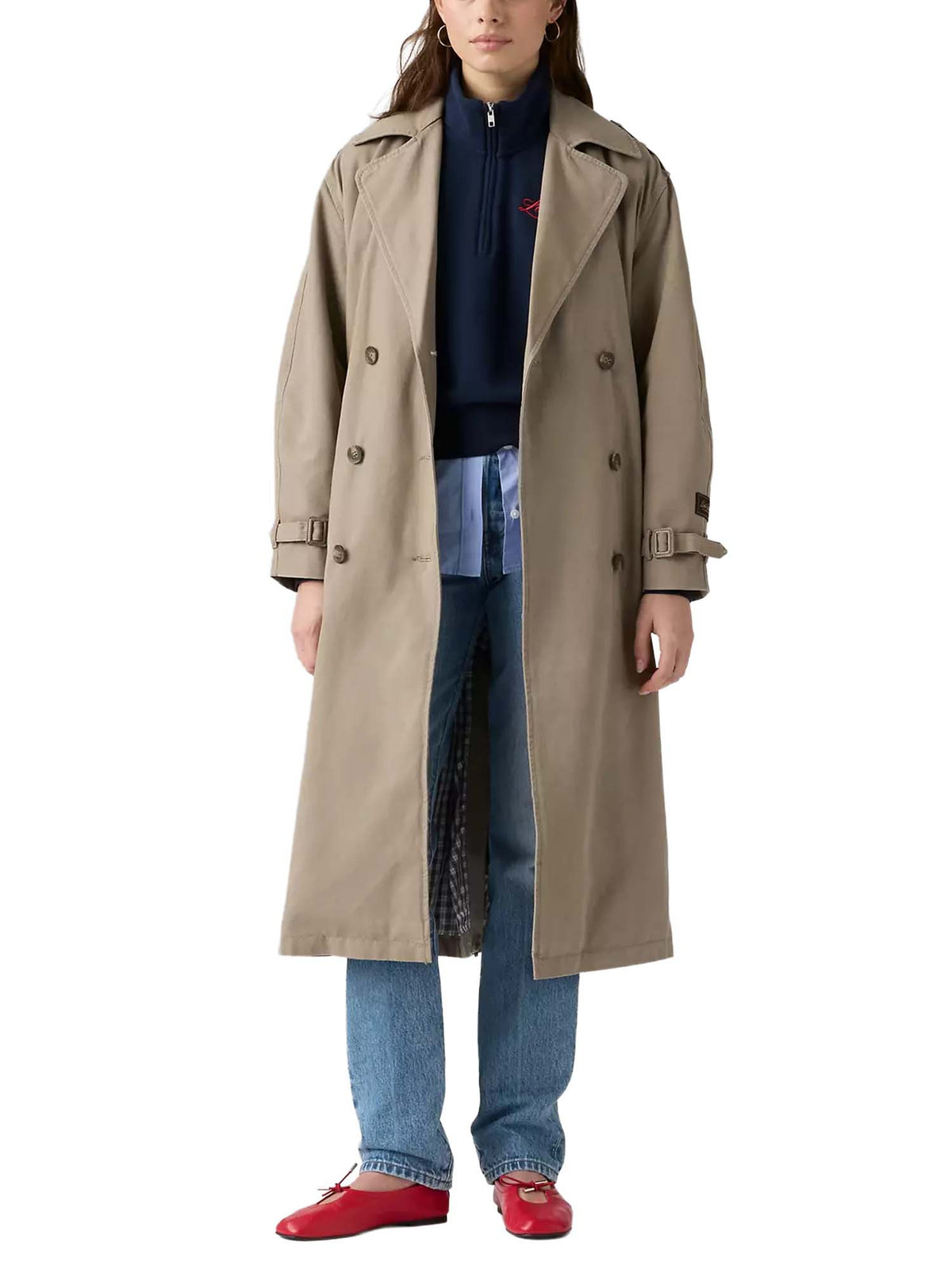 Levi's® Serena Trench Coat Marrone