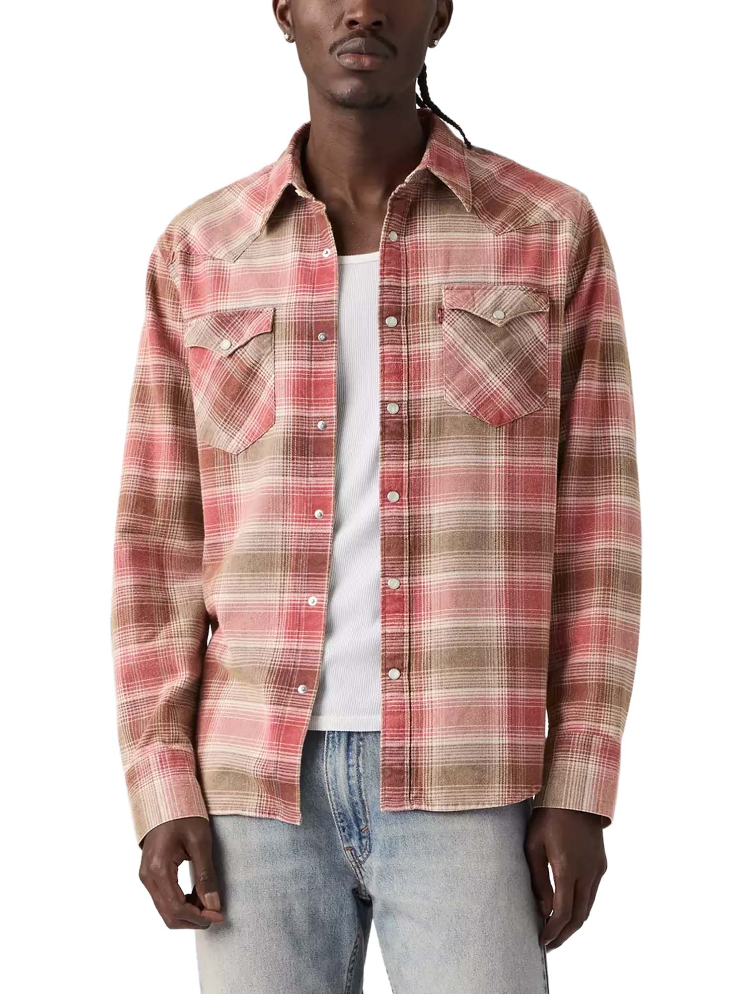 Levi's® Western Shirt Barstow dal taglio standard Rosso